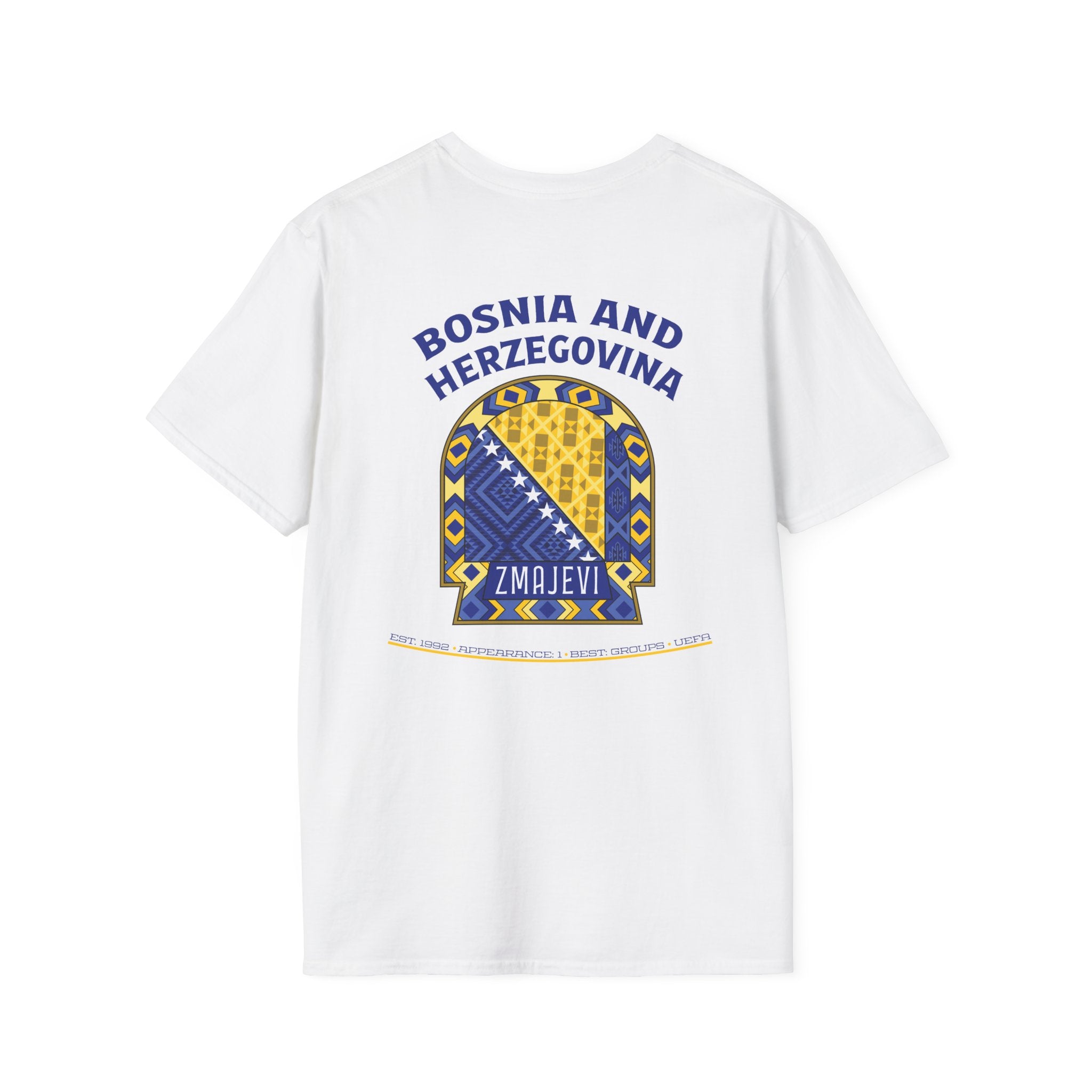 Back- Bosnia and Herzegovina - Zmajevi - Graphic T-Shirt