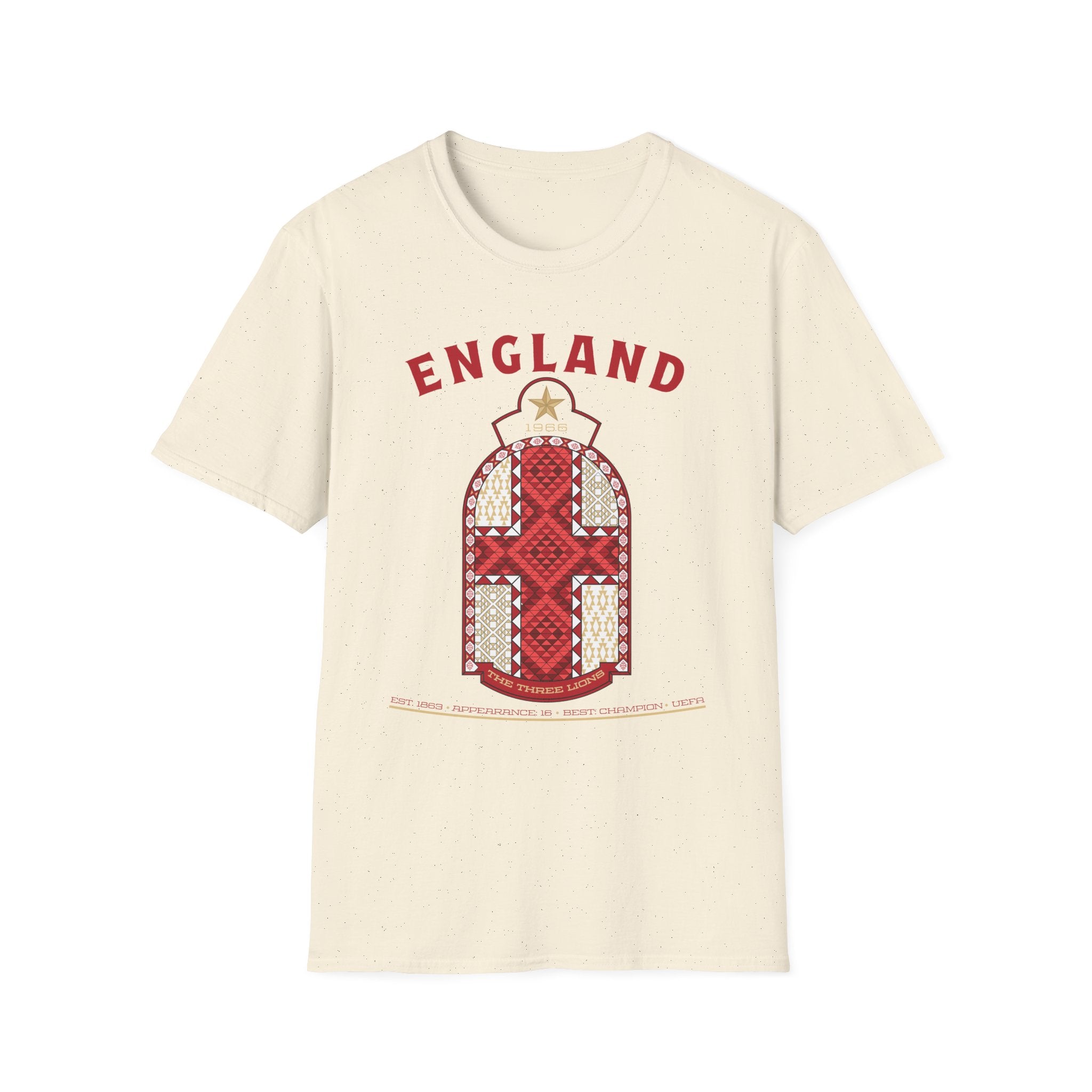 Front - England - The Three Lions Graphic T-Shirt