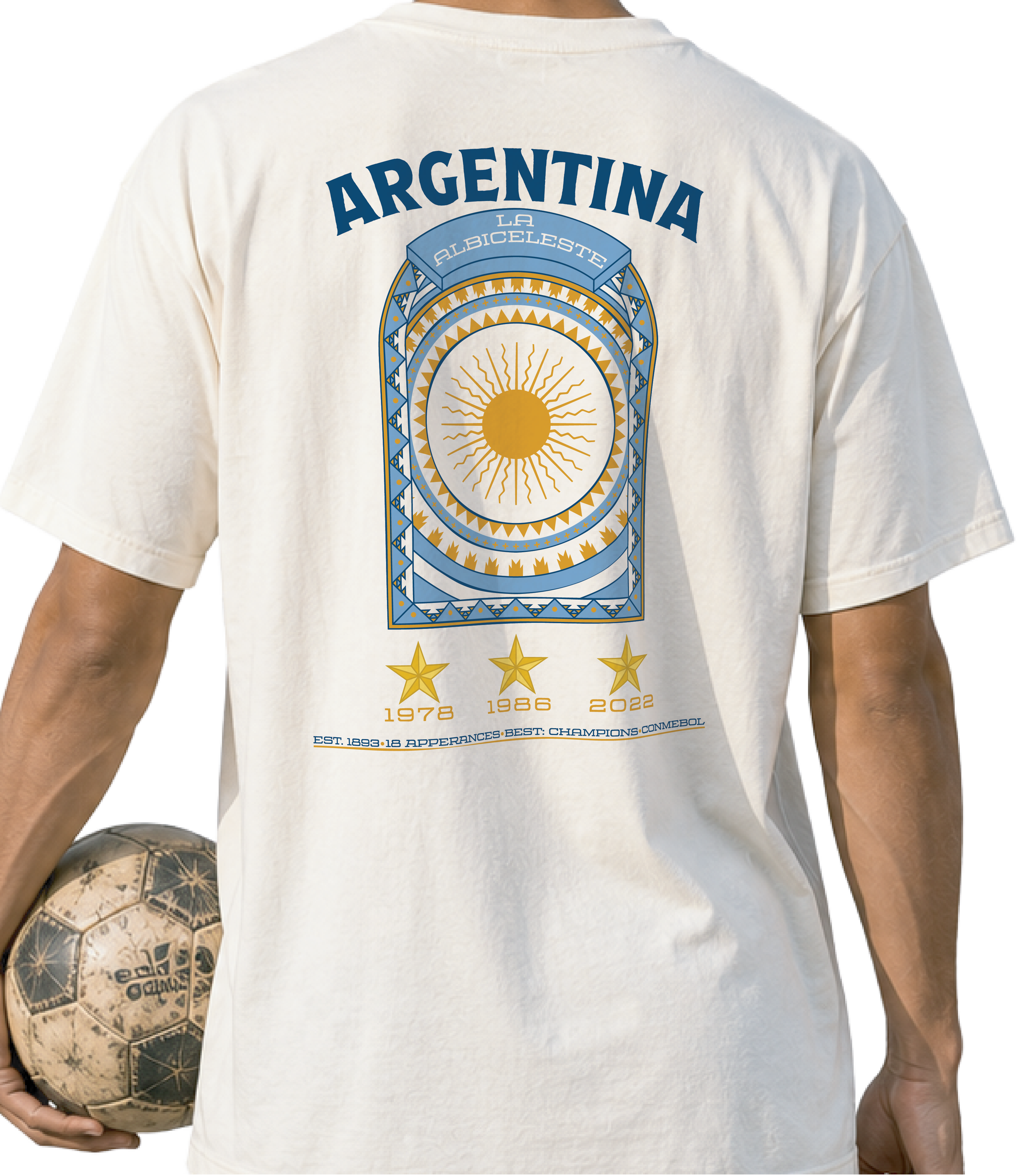 Back - Argentina - La Albiceleste Graphic T-Shirt