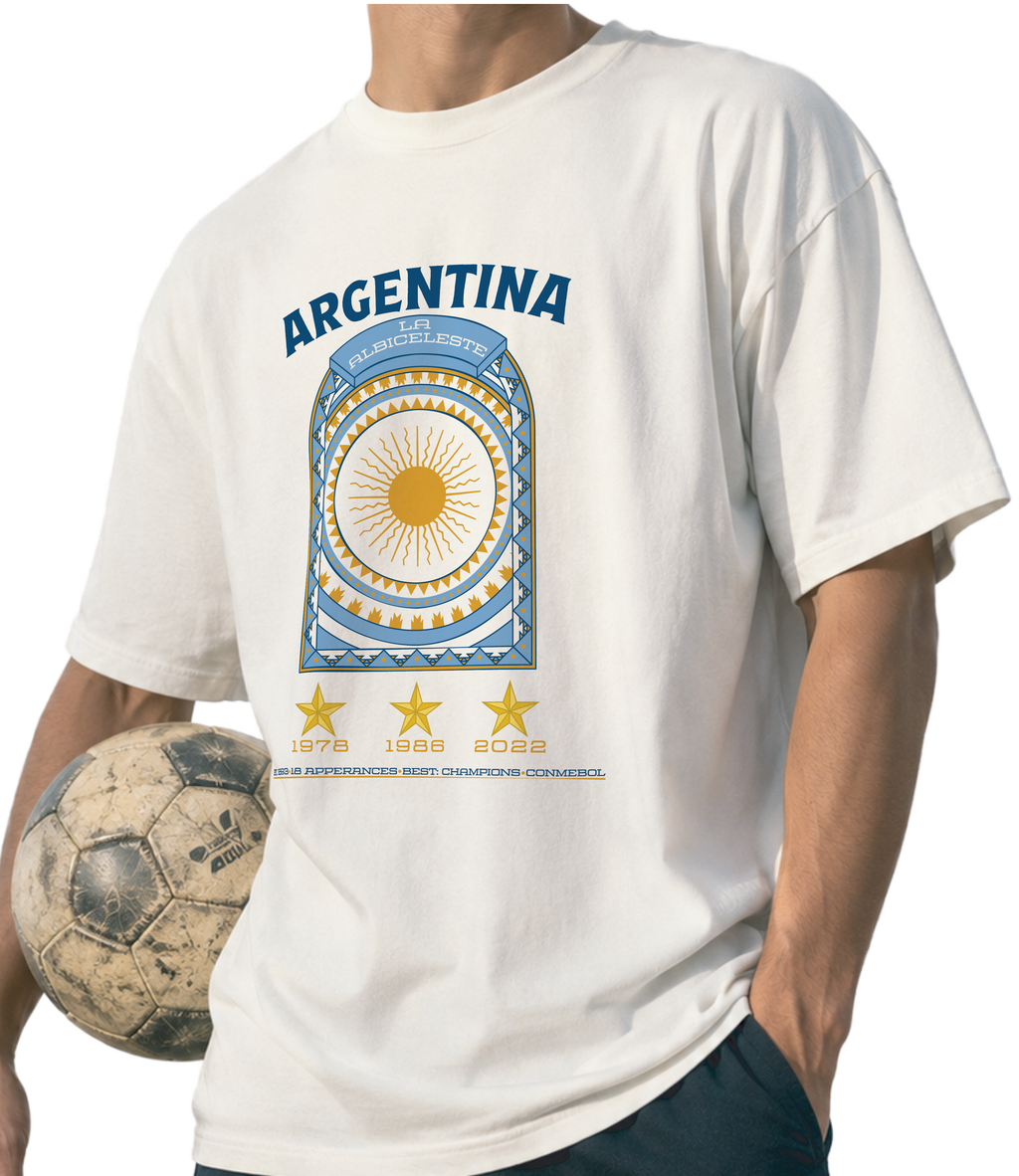 Front - Argentina - La Albiceleste Graphic T-Shirt