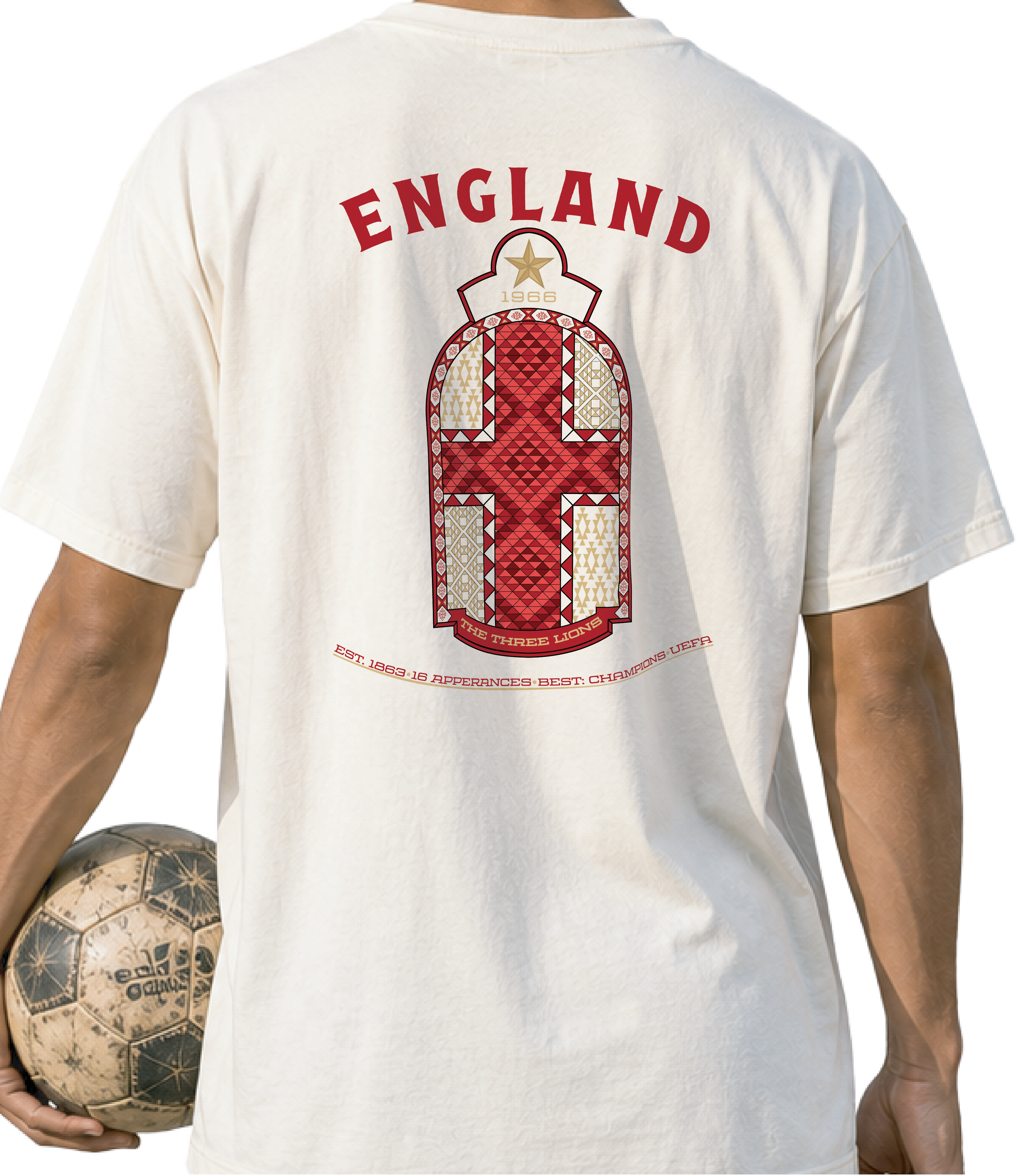 Back - England - The Three Lions Graphic T-Shirt