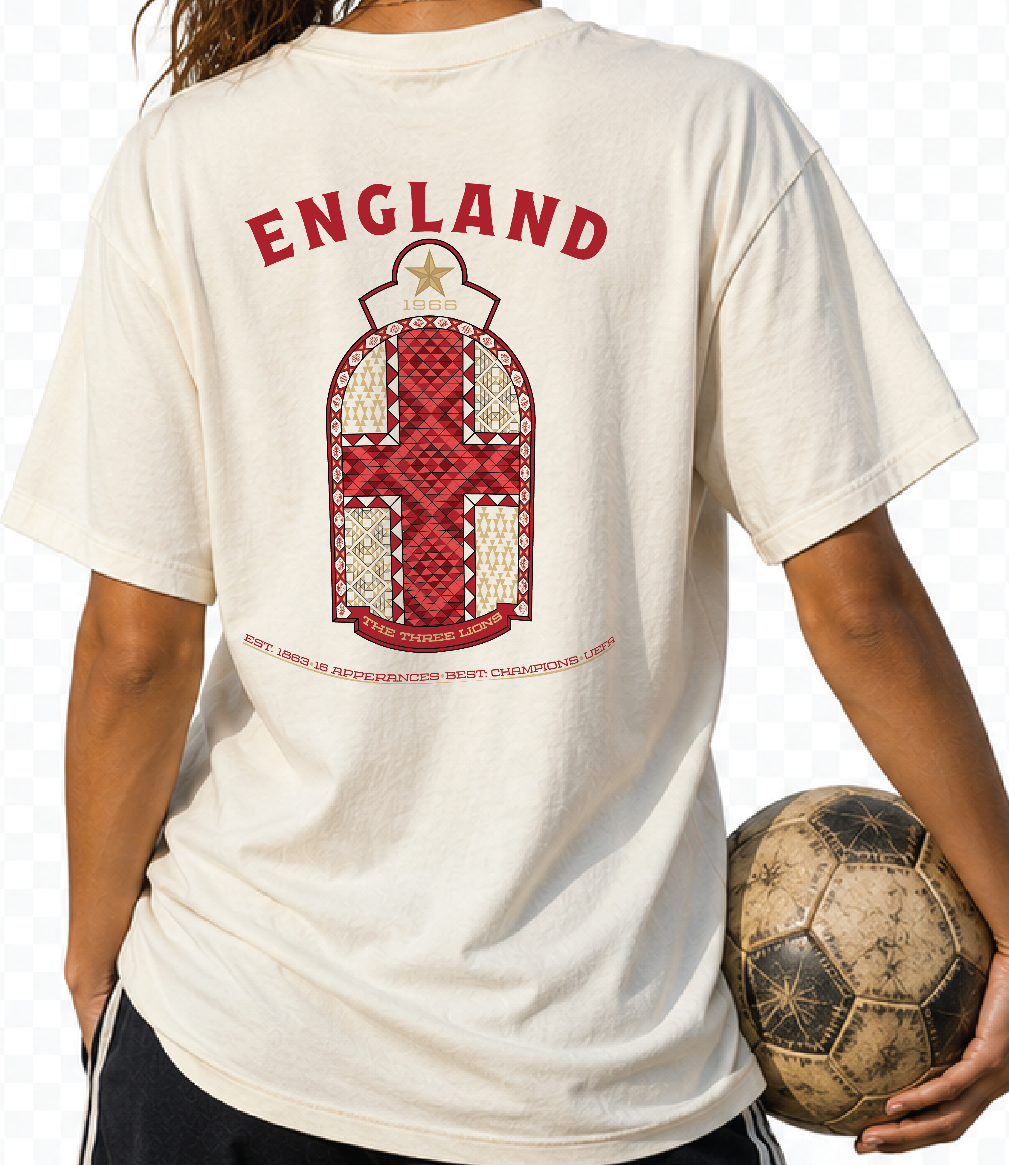 Back - England - The Three Lions Graphic T-Shirt