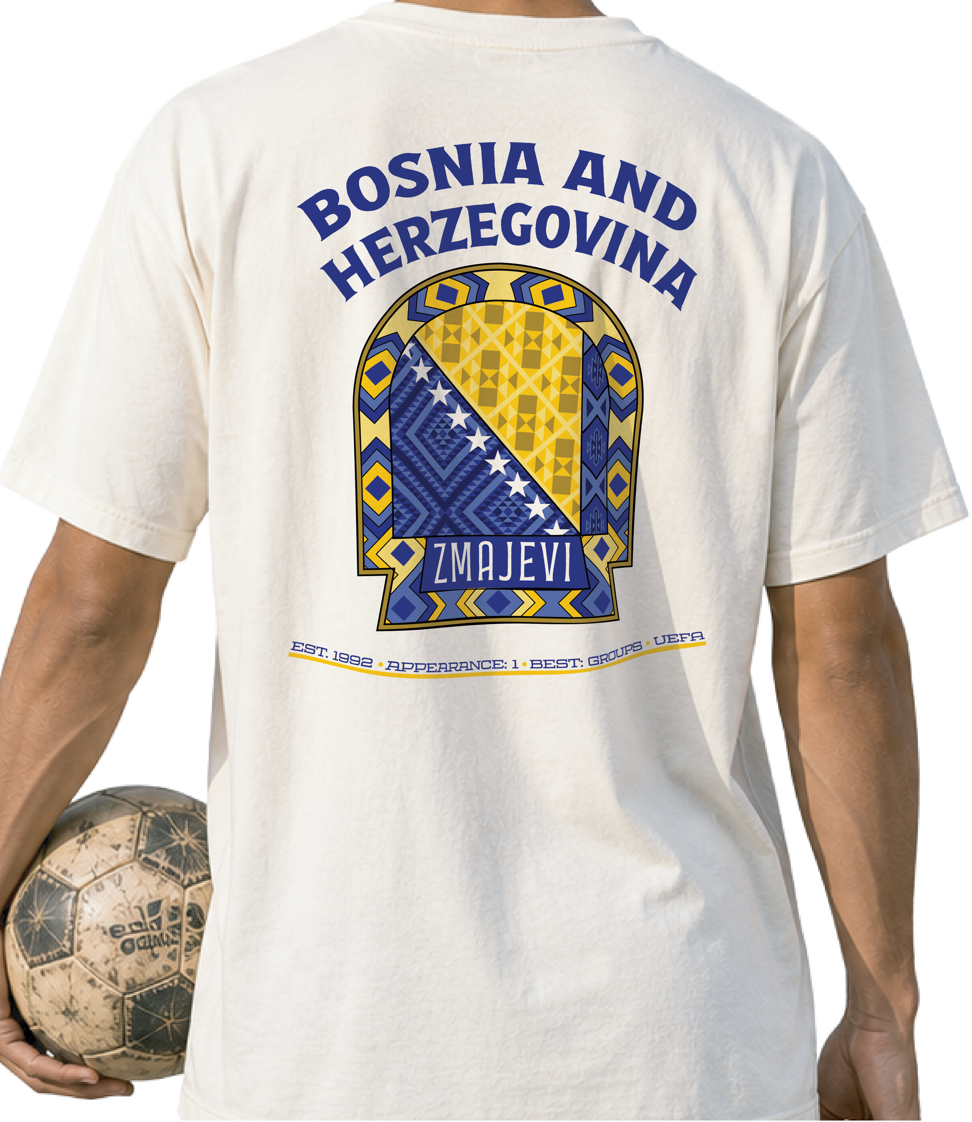 Back- Bosnia and Herzegovina - Zmajevi - Graphic T-Shirt