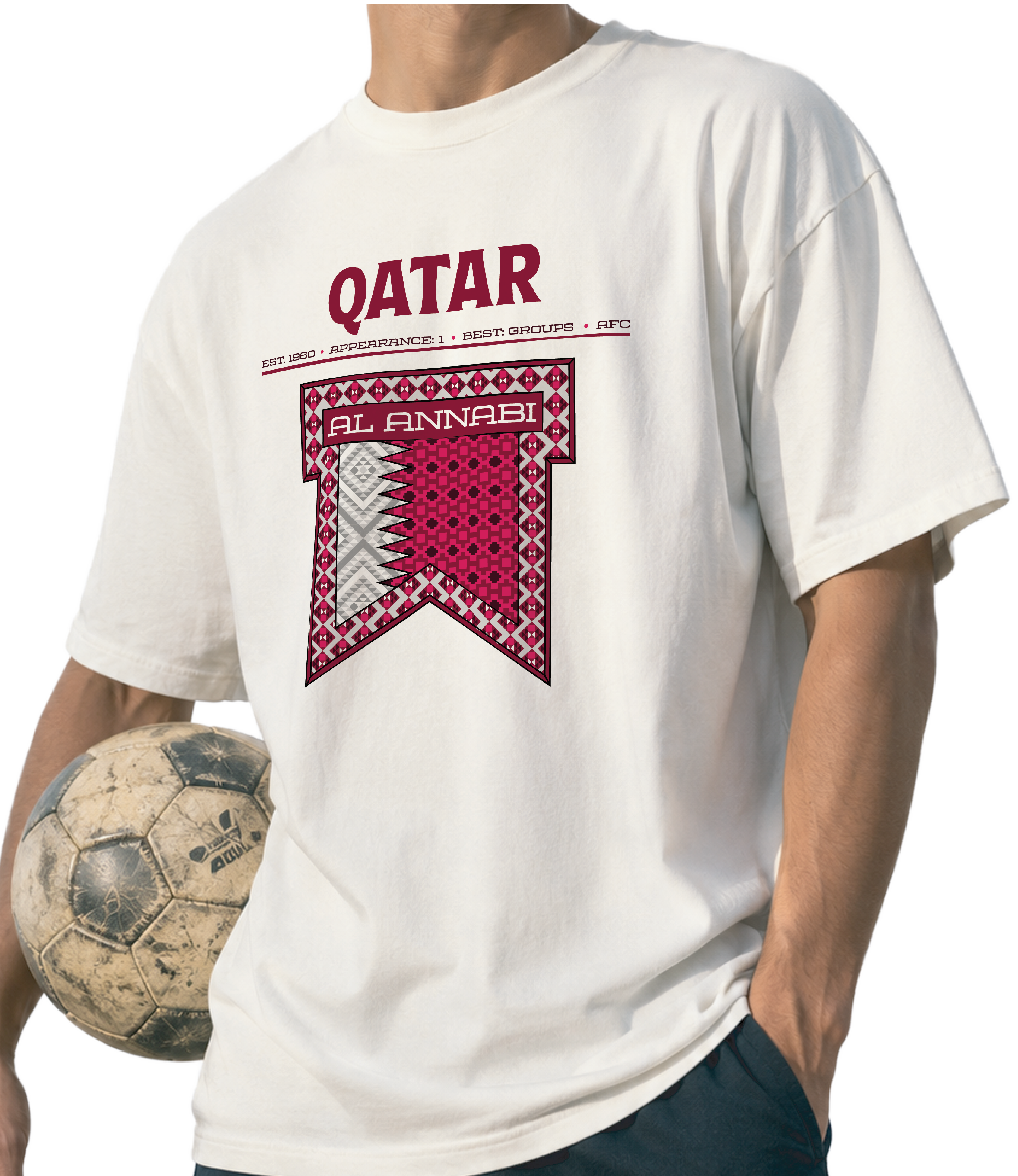 Front - Qatar - Al Annabi Graphic T-Shirt