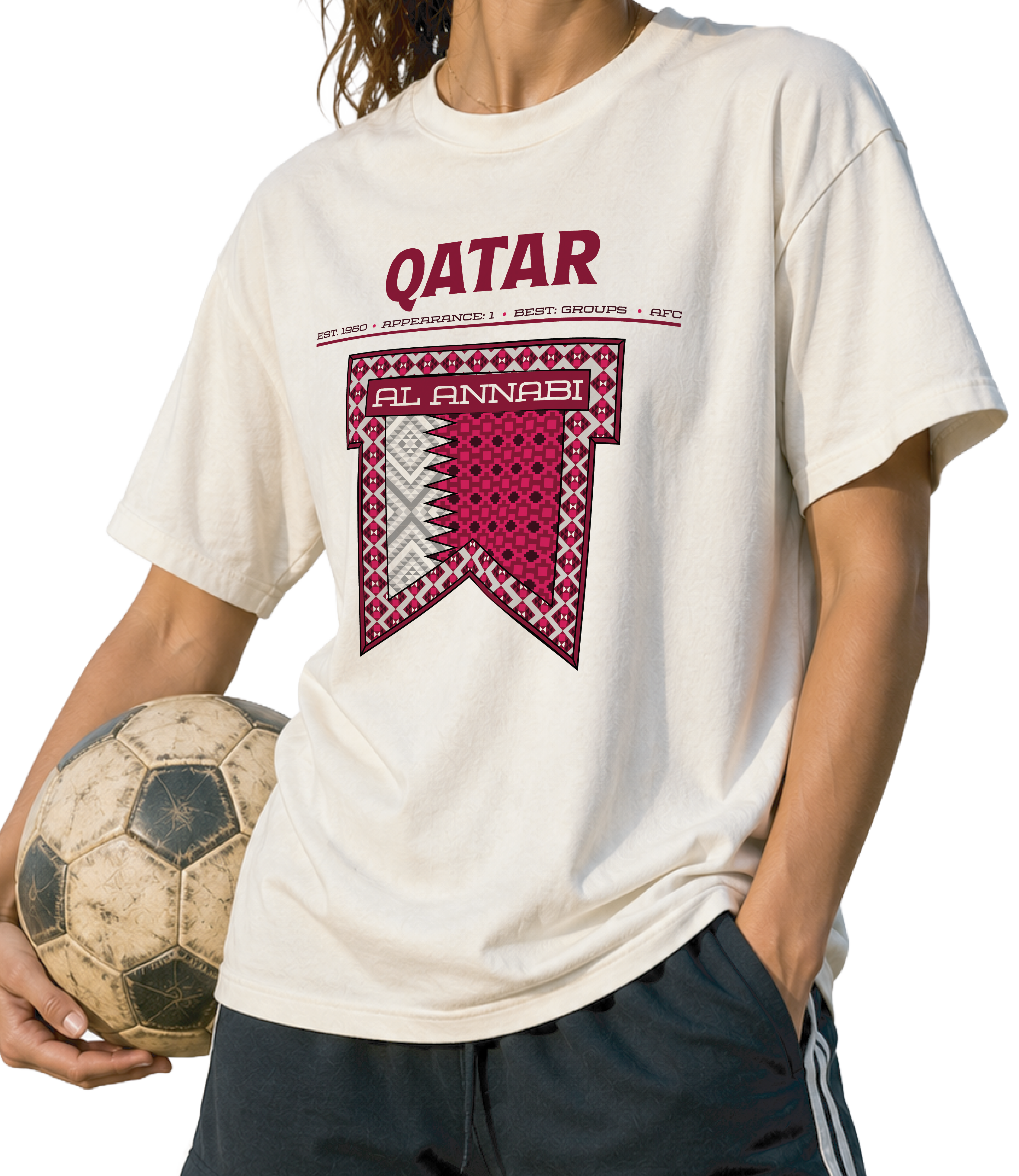 Front - Qatar - Al Annabi Graphic T-Shirt