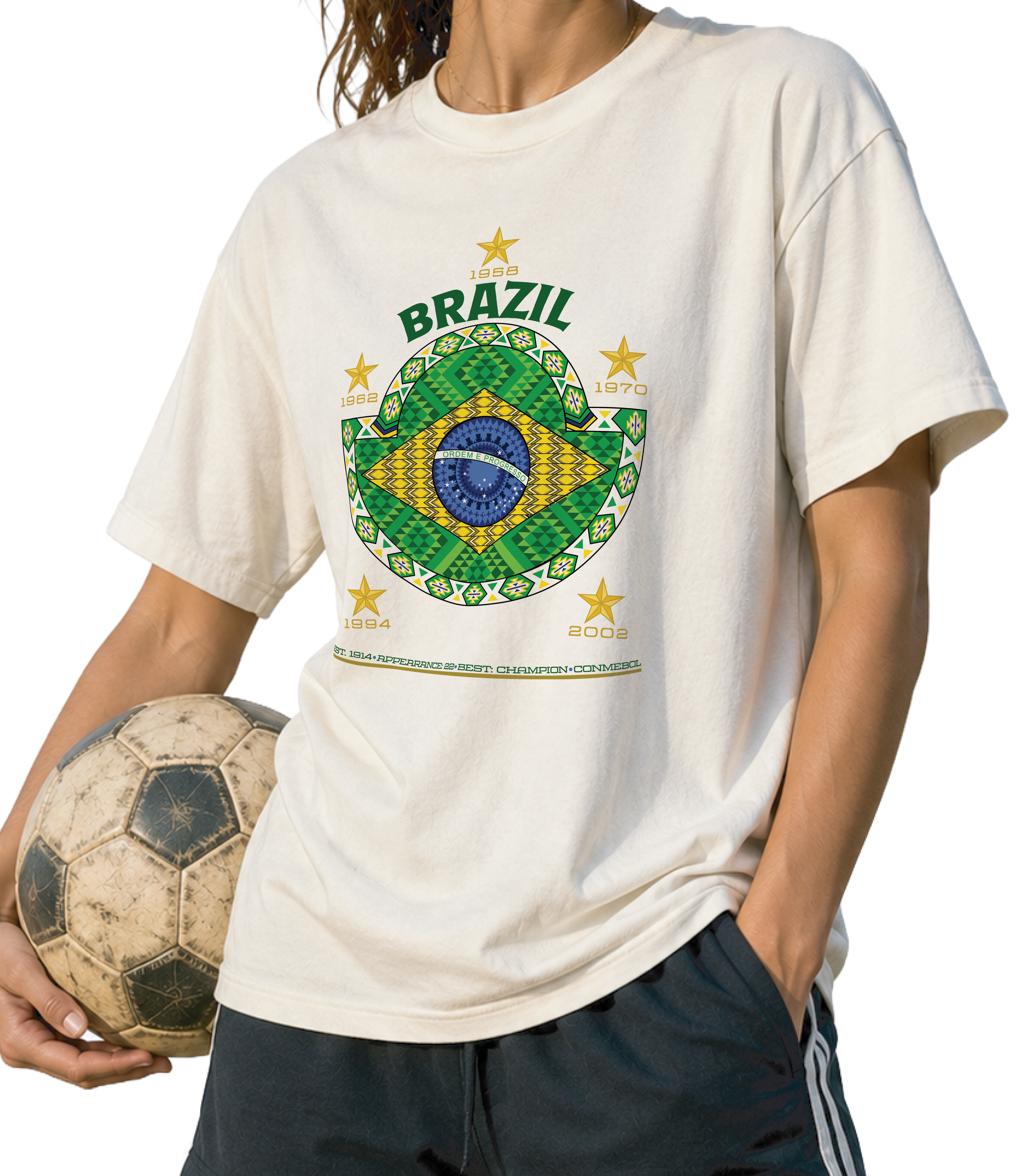 Front - Brazil - Seleção Graphic T-Shirt