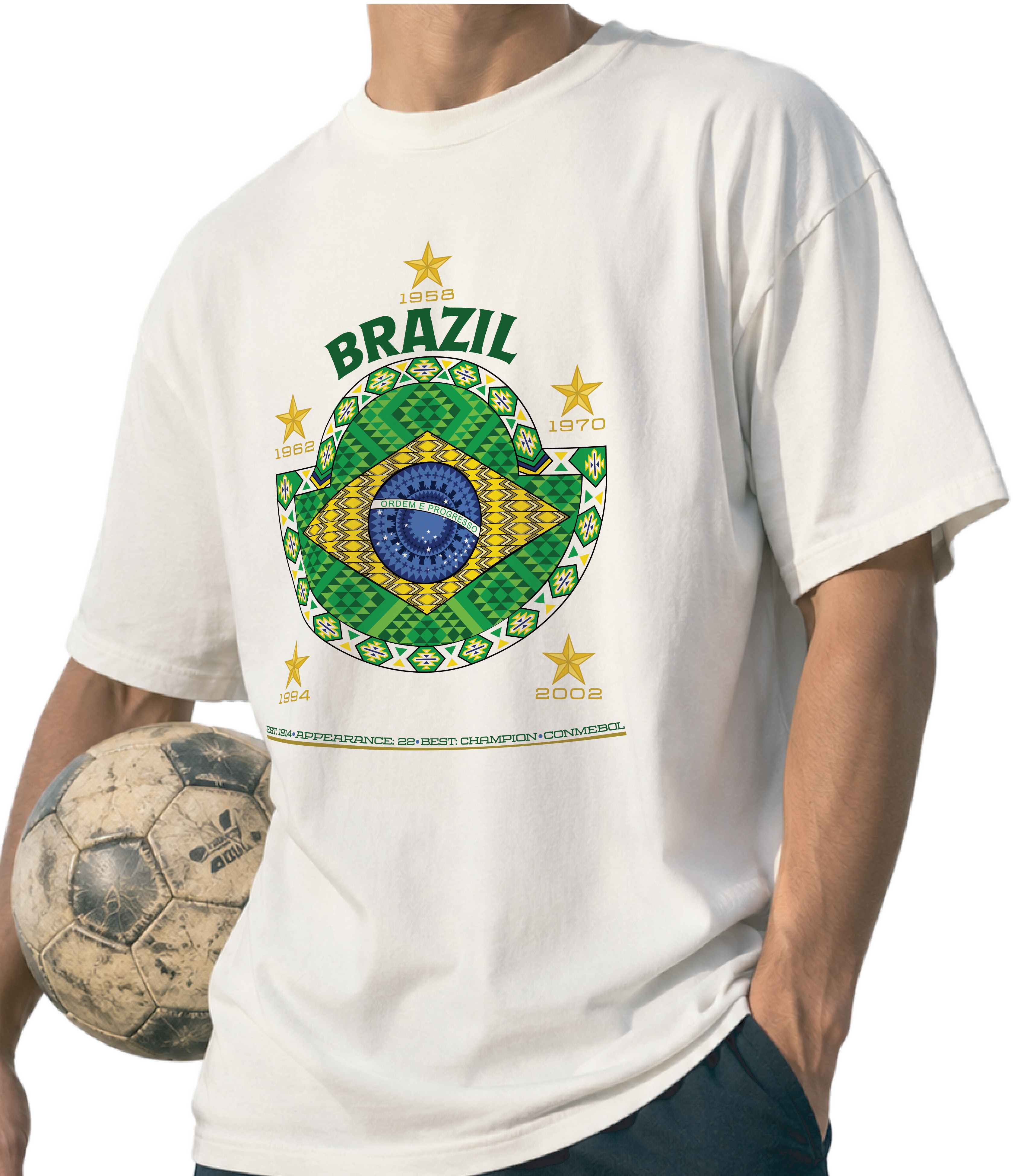 Front - Brazil - Seleção Graphic T-Shirt