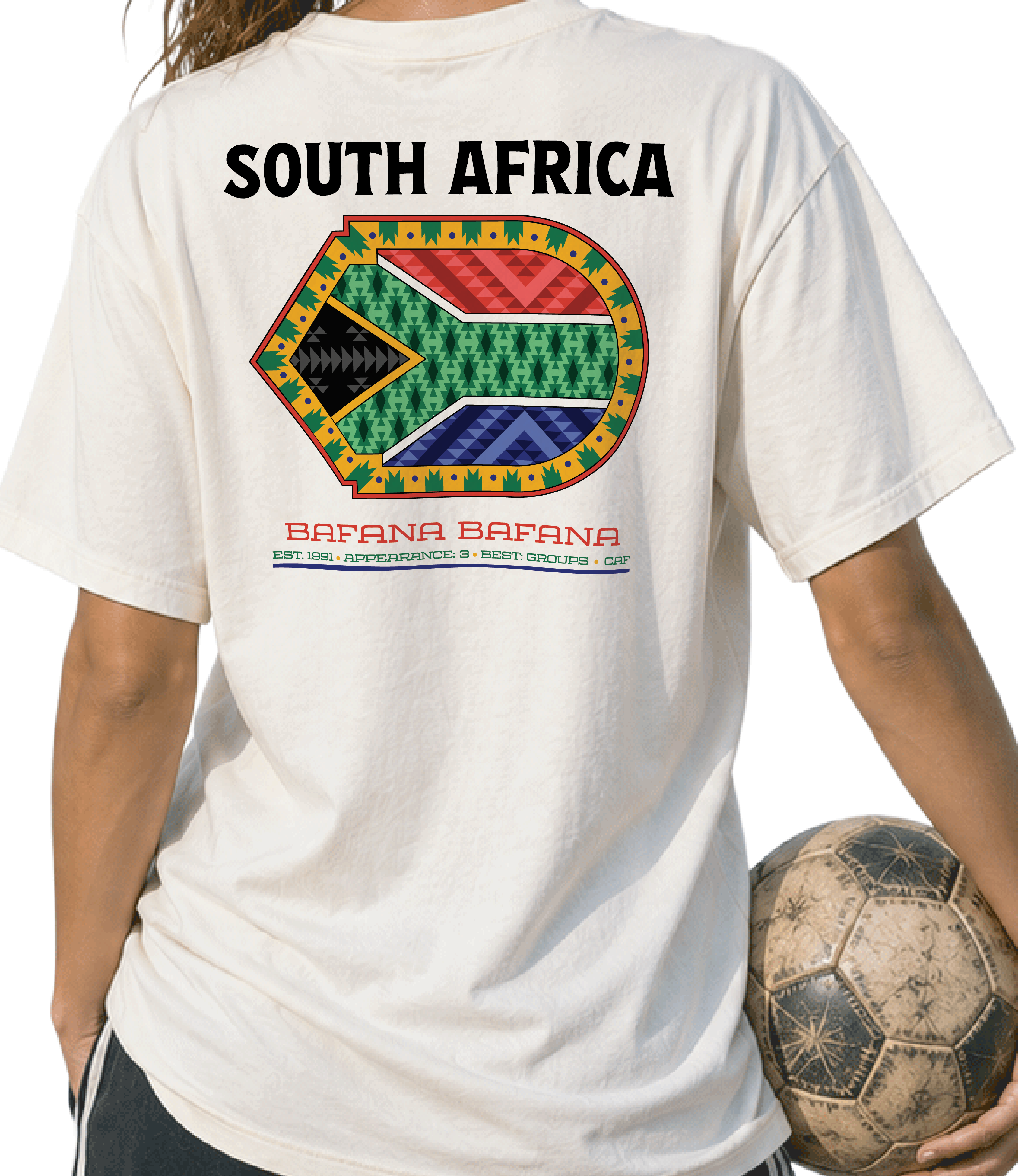 Back - South Africa - Bafana Bafana Graphic T-Shirt