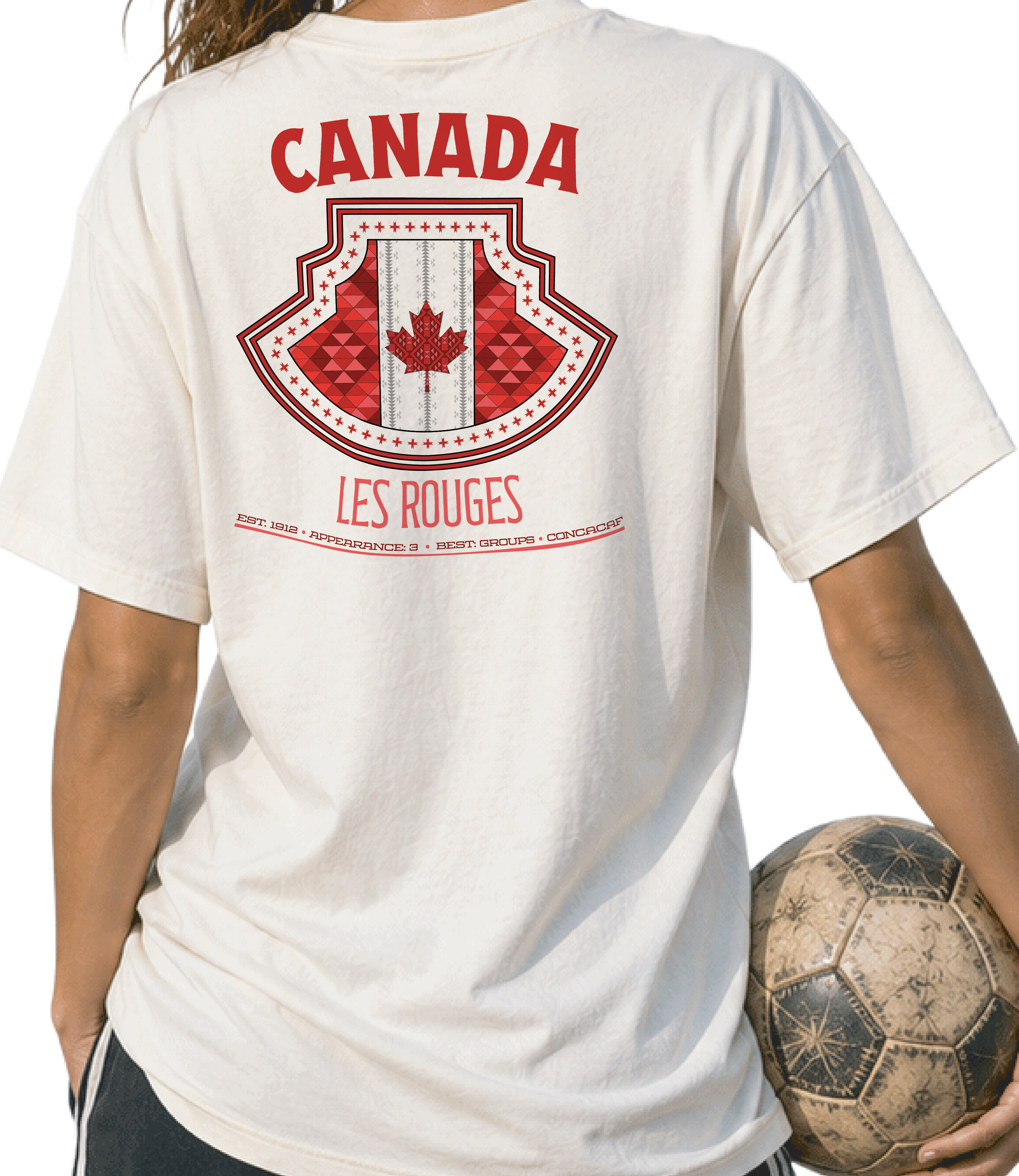 Back - Canada - Les Rouges Graphic T-Shirt