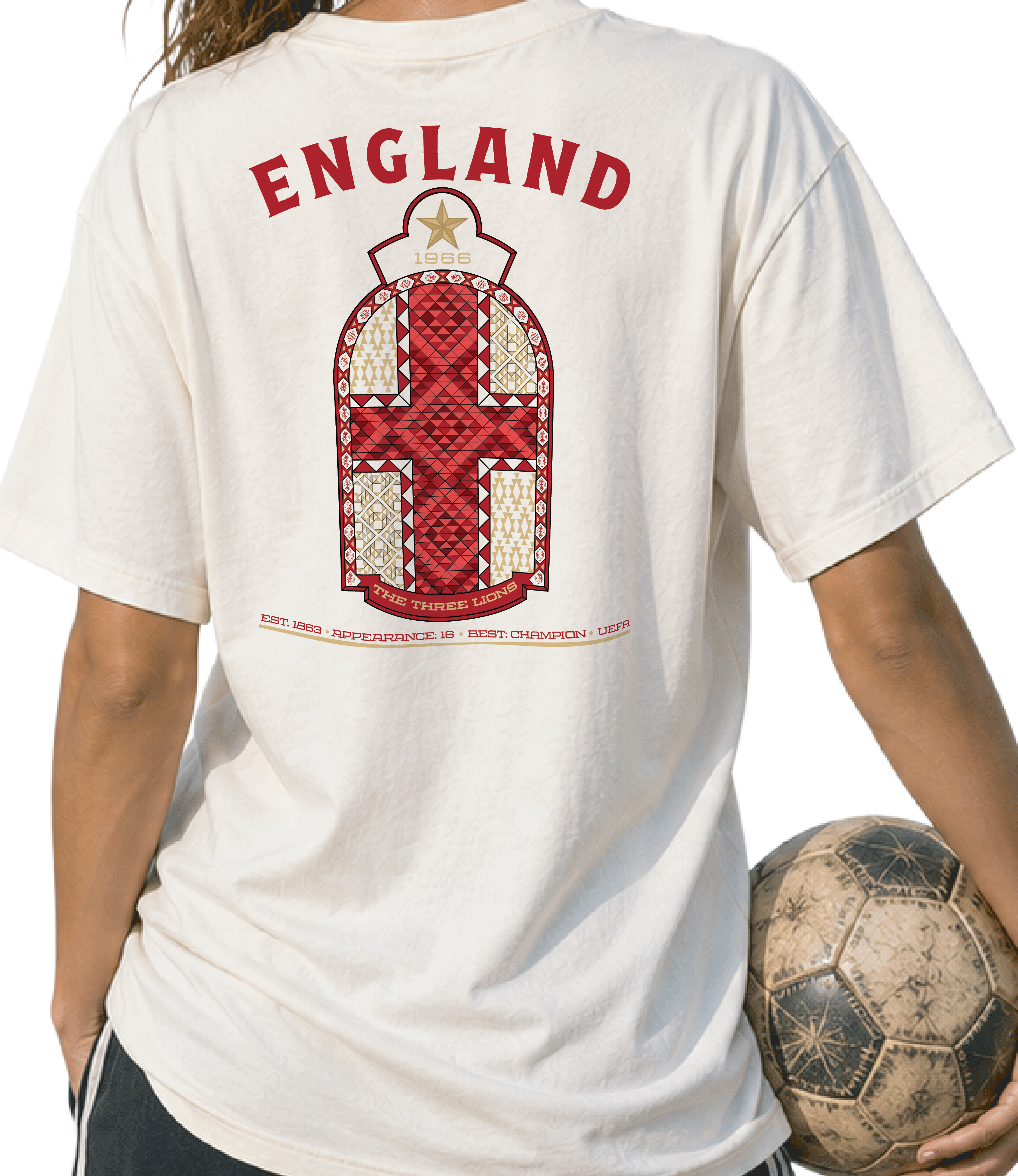 Back - England - The Three Lions Graphic T-Shirt