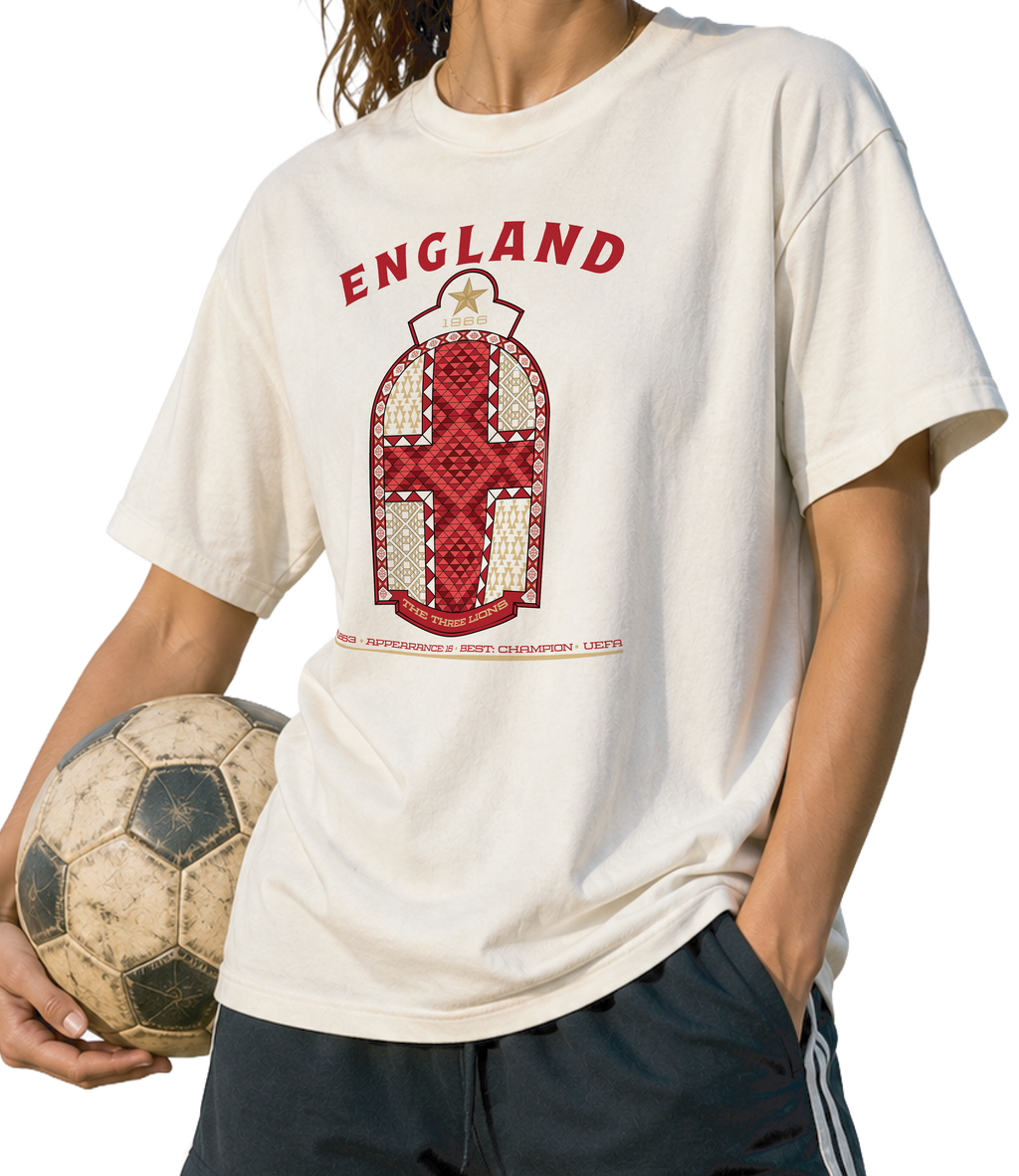 Front - England - The Three Lions Graphic T-Shirt