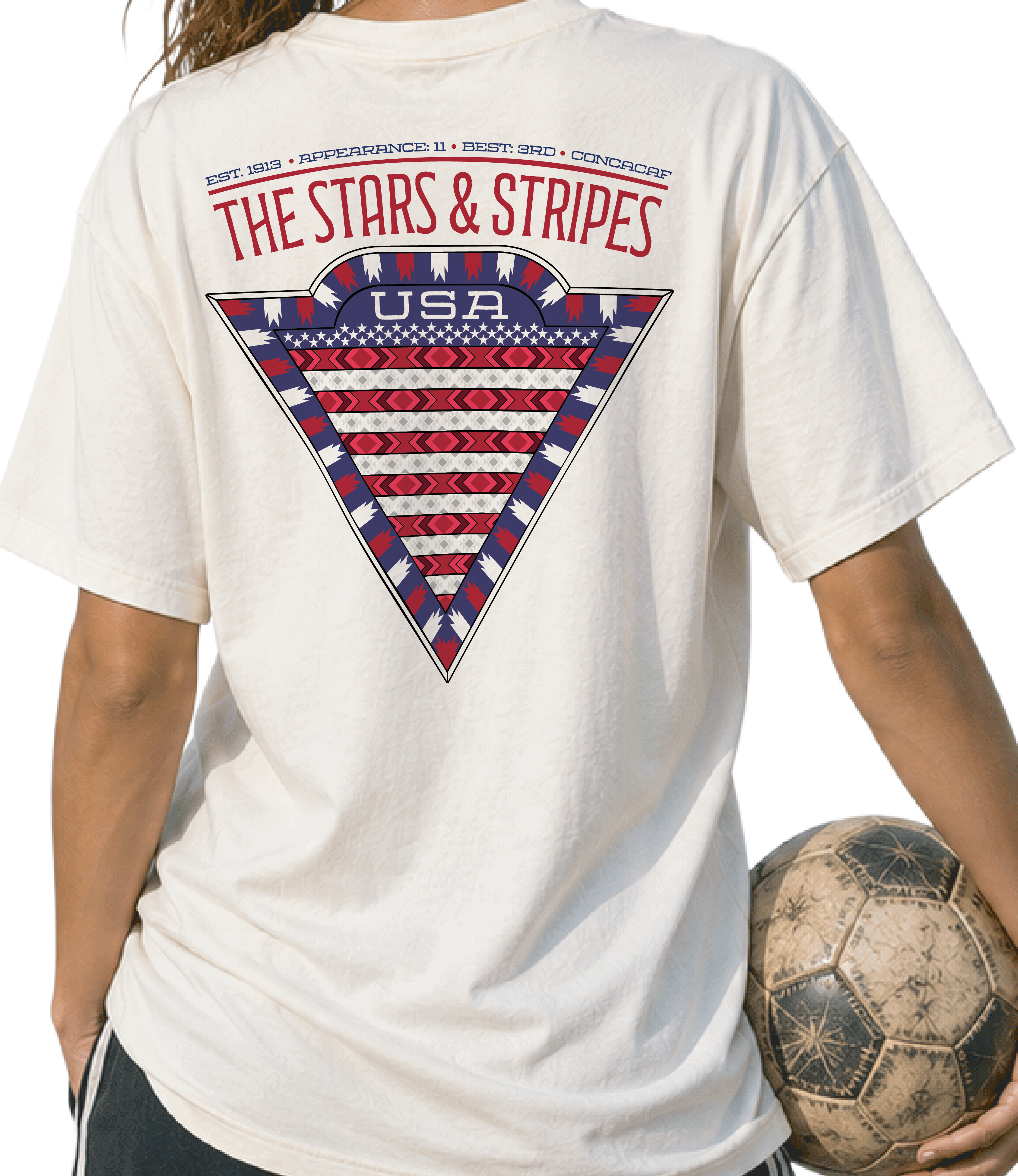 BACK - USA - THE STARS & STRIPES GRAPHIC T-SHIRT