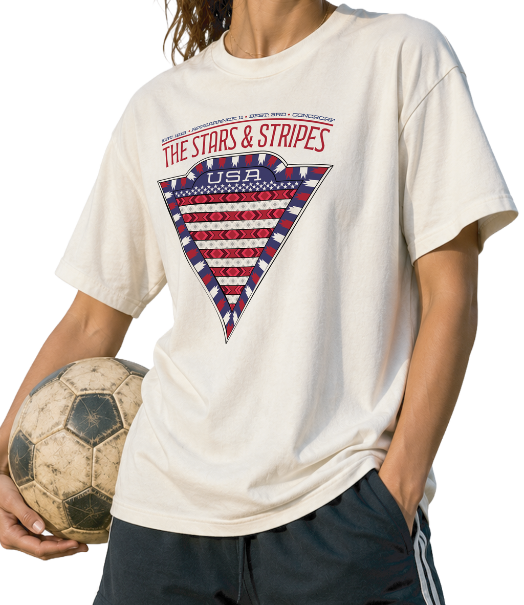 FRONT- USA - THE STARS & STRIPES GRAPHIC T-SHIRT