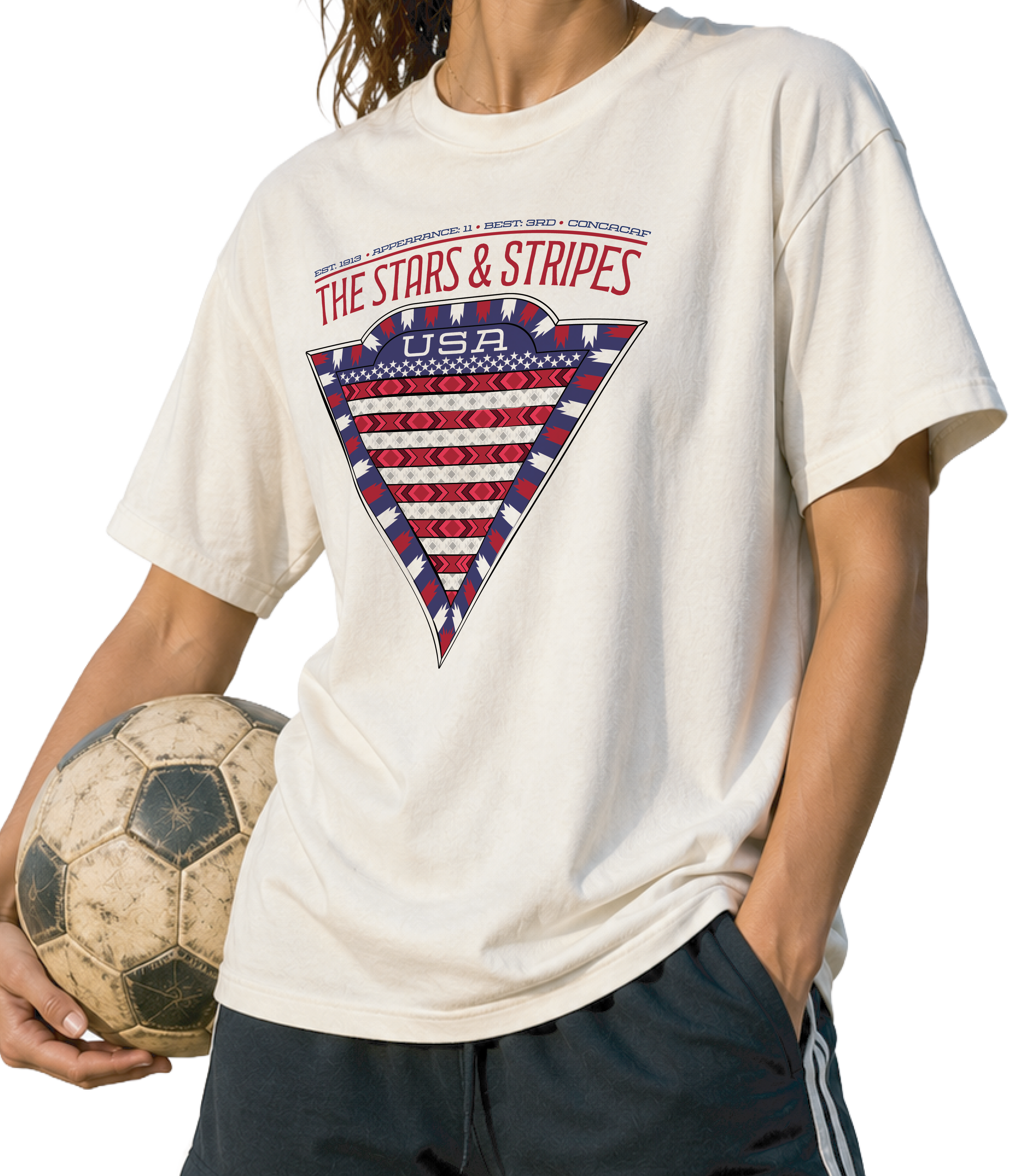 FRONT- USA - THE STARS & STRIPES GRAPHIC T-SHIRT