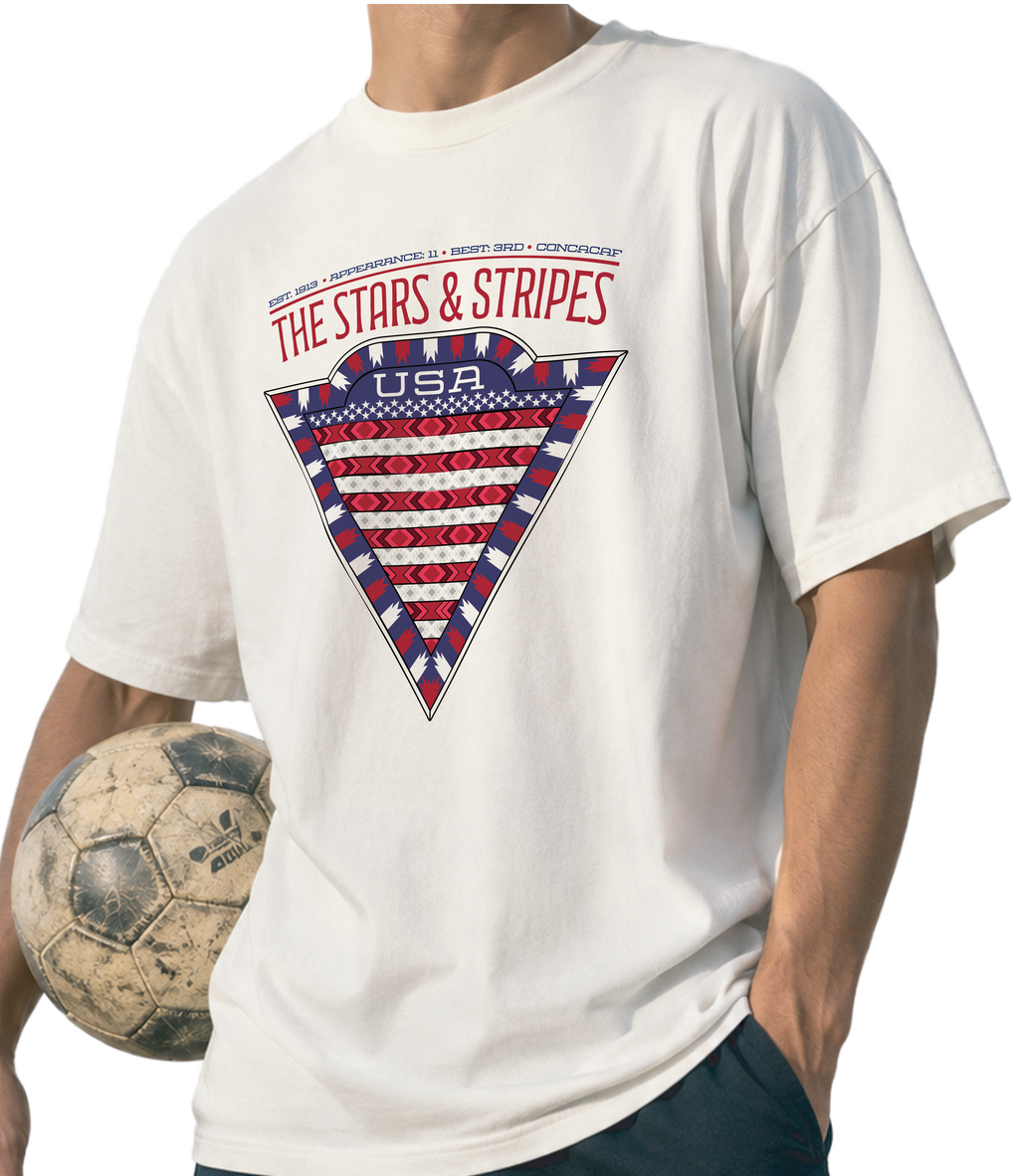 FRONT- USA - THE STARS & STRIPES GRAPHIC T-SHIRT