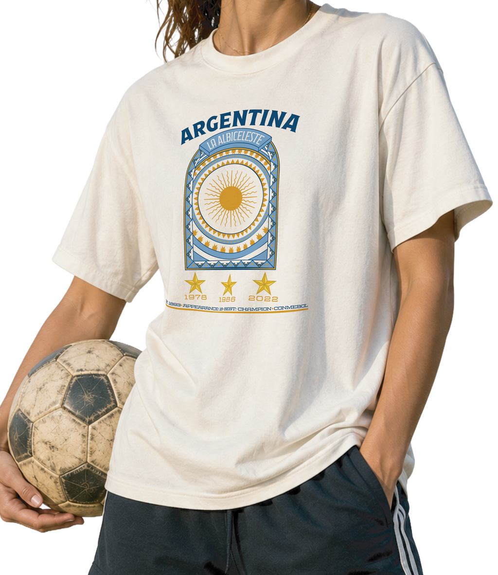 Front - Argentina - La Albiceleste Graphic T-Shirt