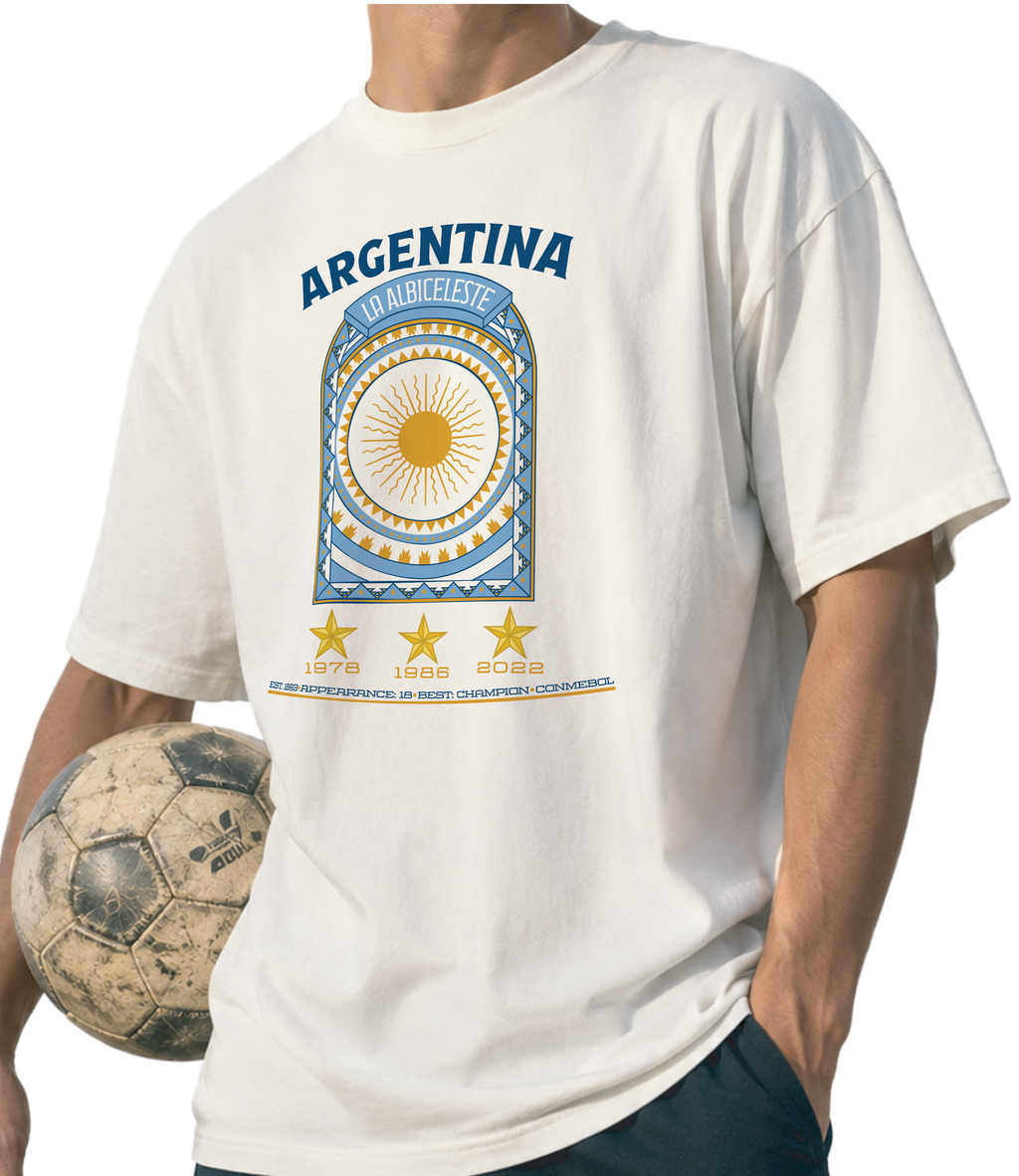 Front - Argentina - La Albiceleste Graphic T-Shirt