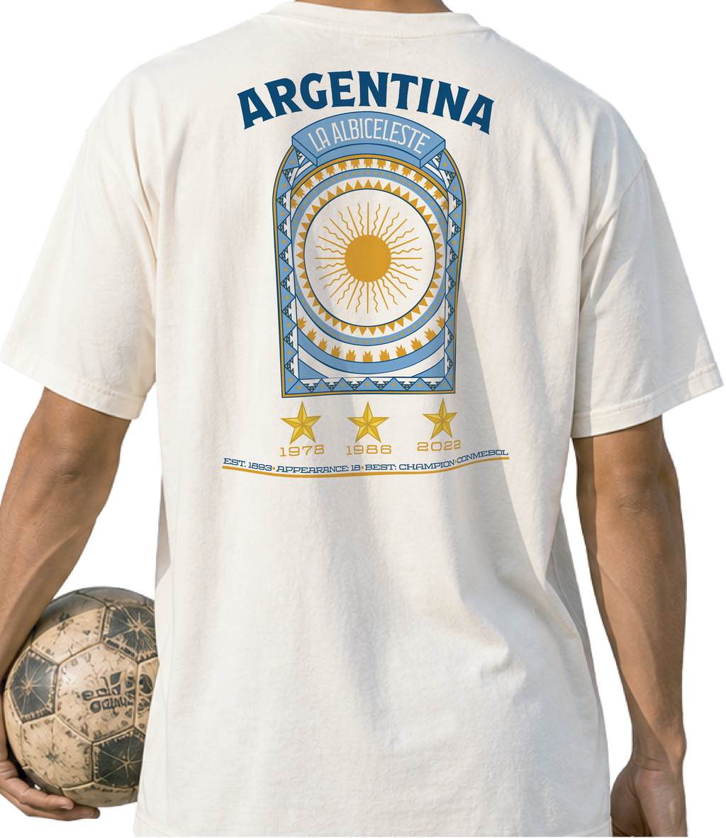 Back - Argentina - La Albiceleste Graphic T-Shirt