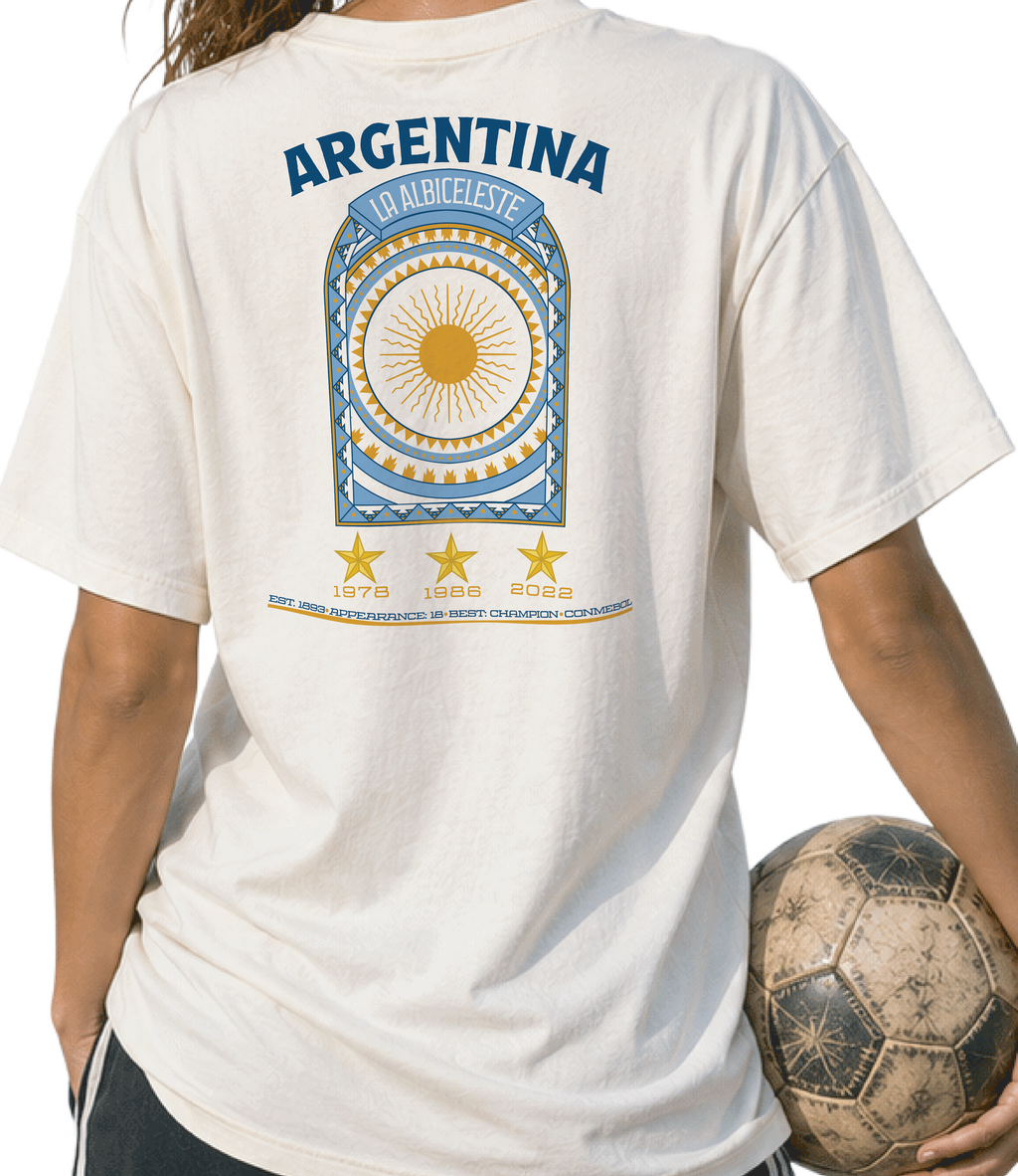 Back - Argentina - La Albiceleste Graphic T-Shirt