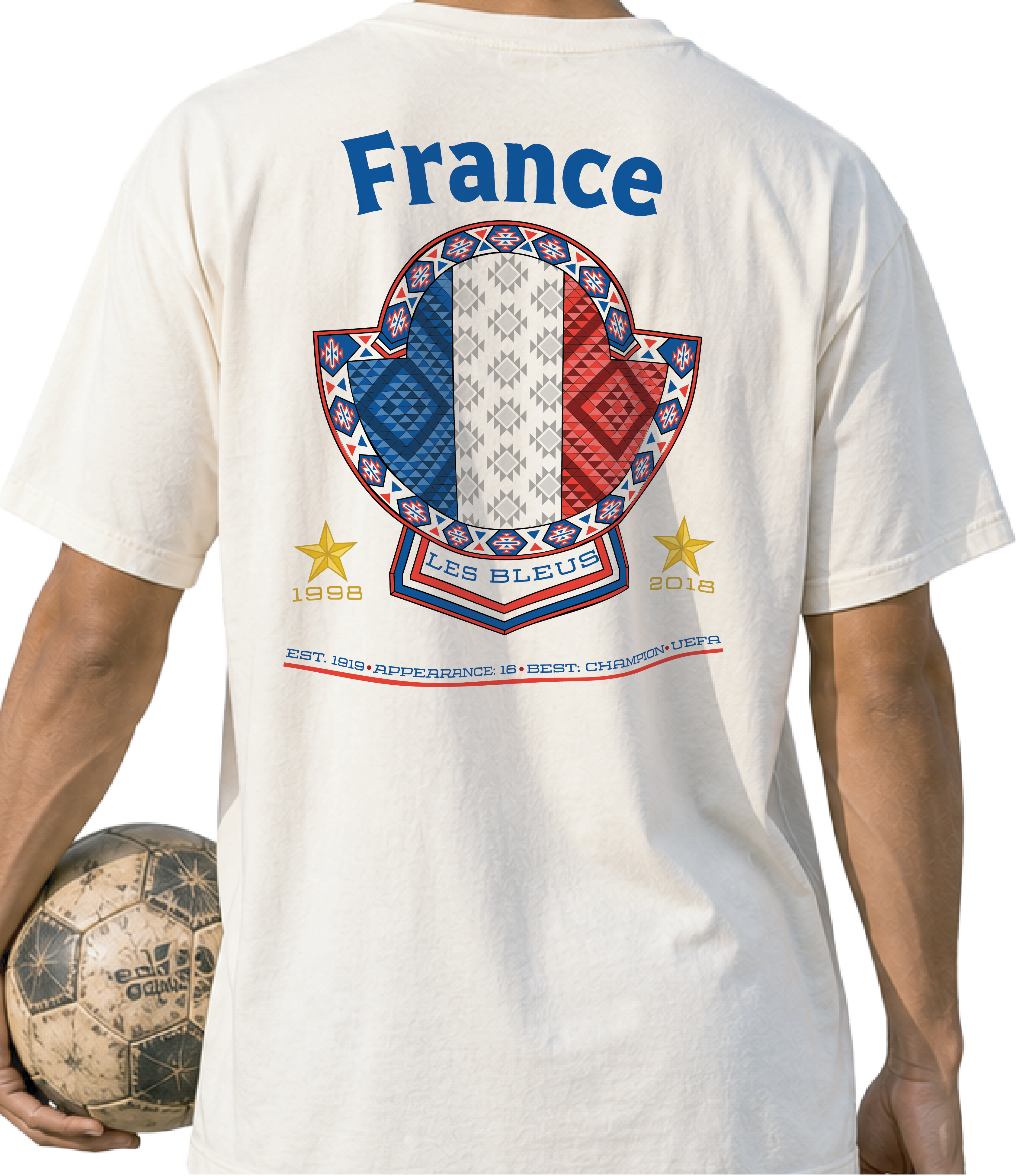 Back - France - Les Bleus Graphic T-Shirt