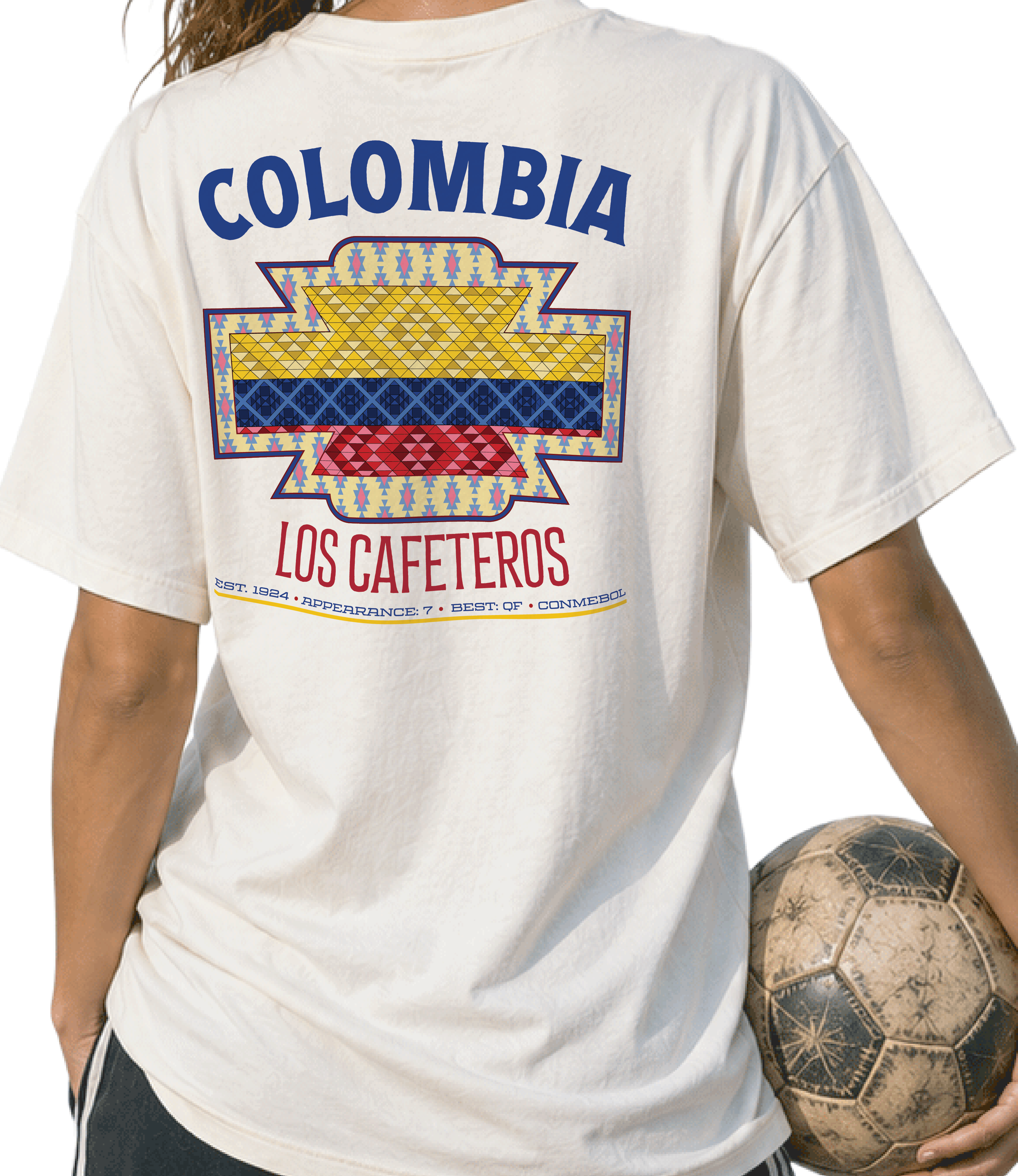 Back - Colombia - Los Cafeteros Graphic T-Shirt