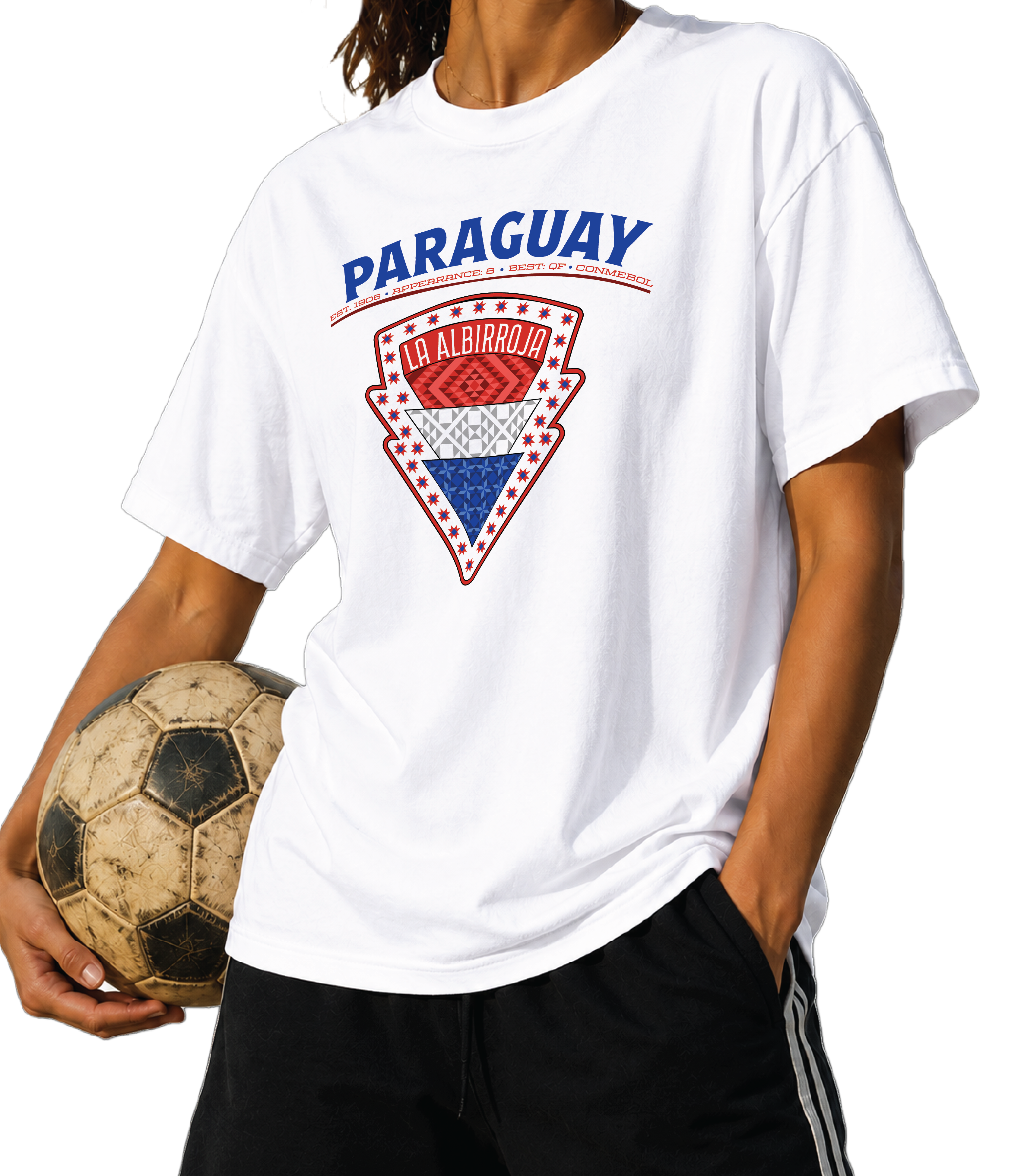 Front - Paraguay - La Albiroja Graphic T-Shirt