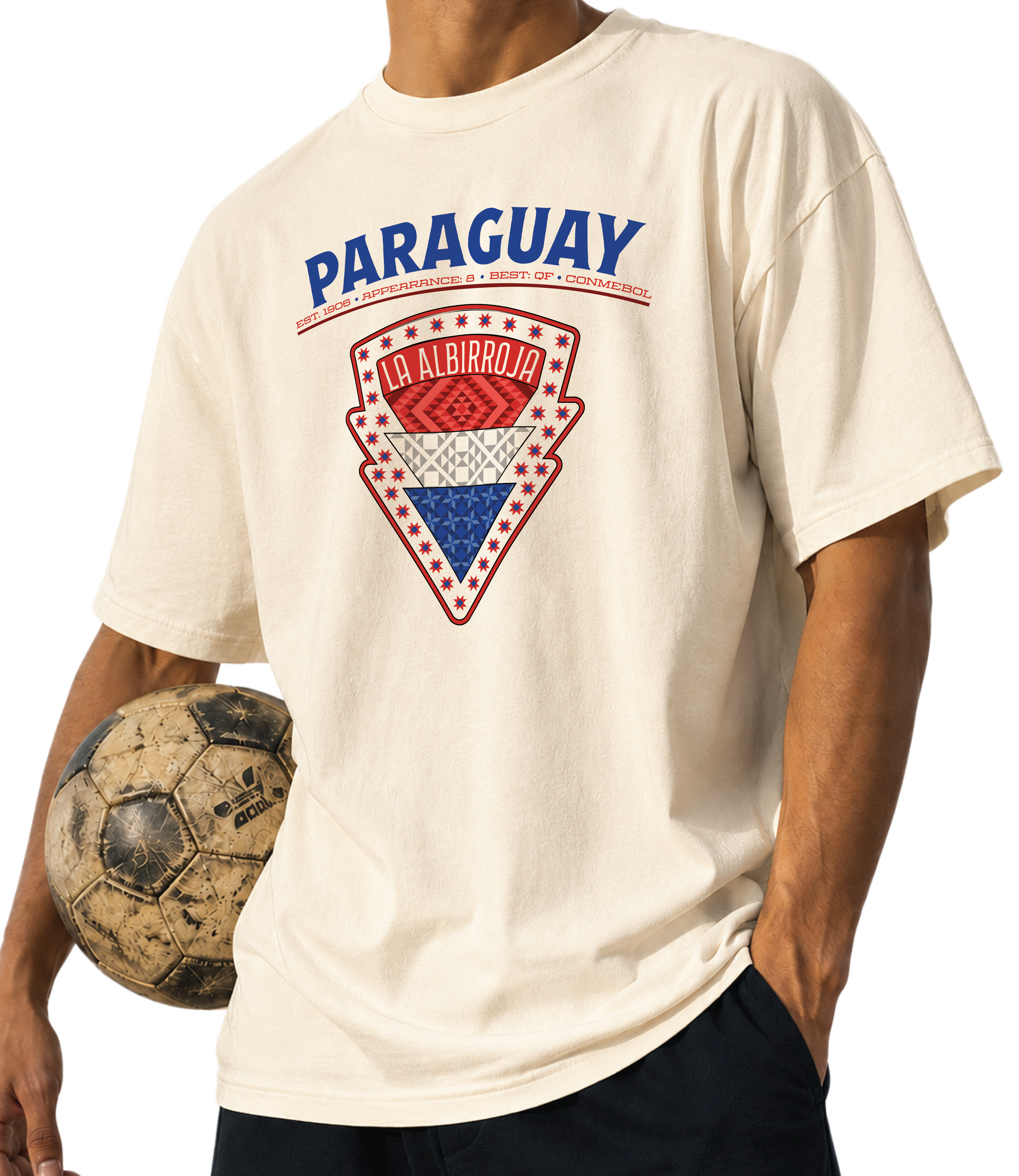 Front - Paraguay - La Albiroja Graphic T-Shirt