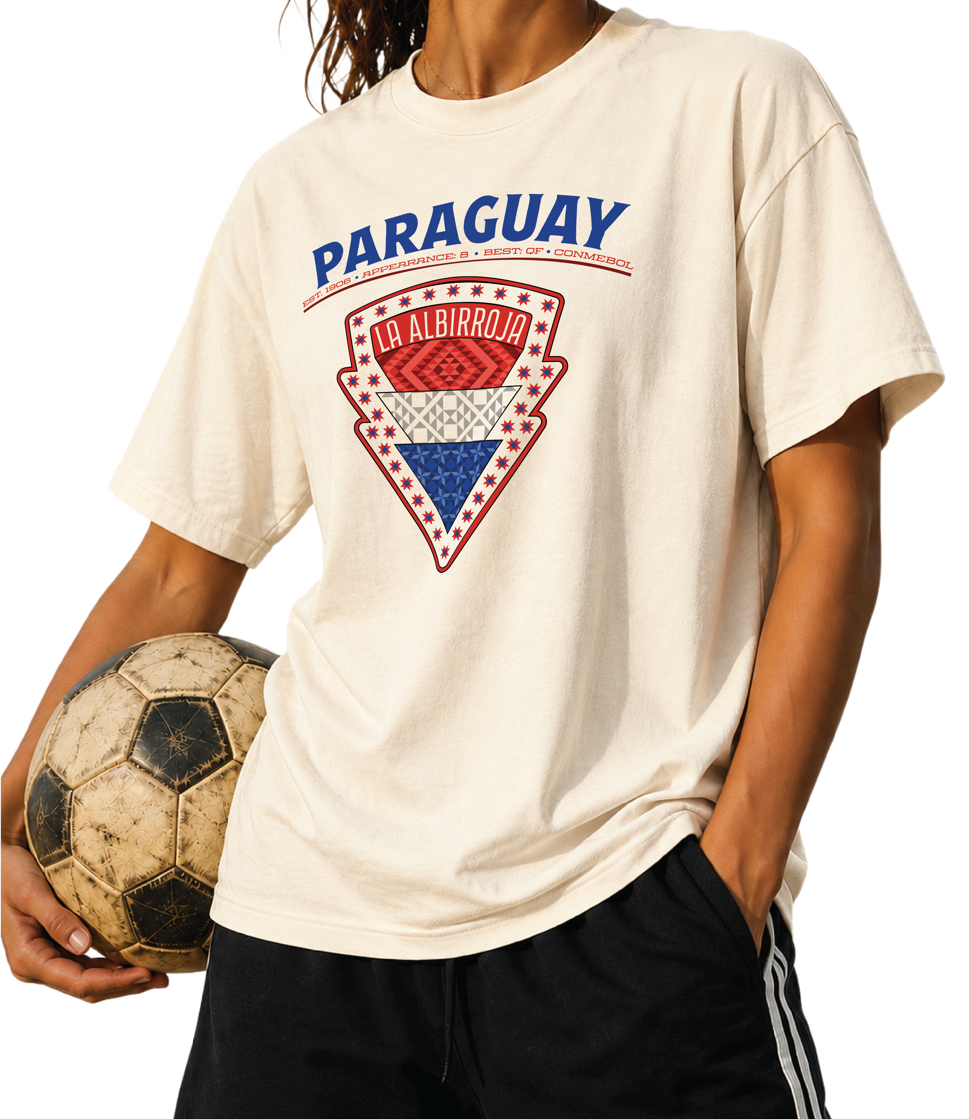 Front - Paraguay - La Albiroja Graphic T-Shirt