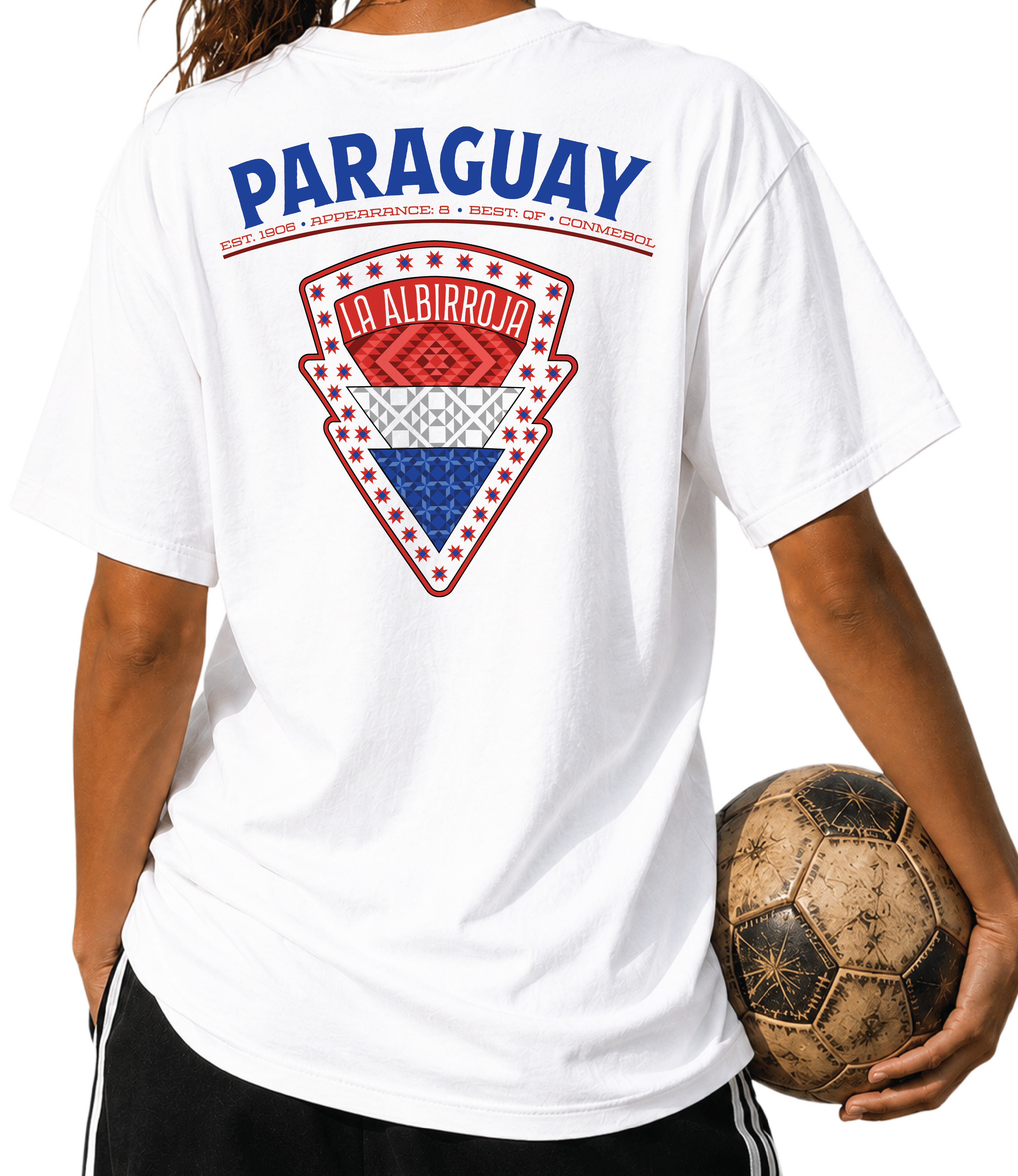 Back - Paraguay - La Albroja Graphic T-Shirt