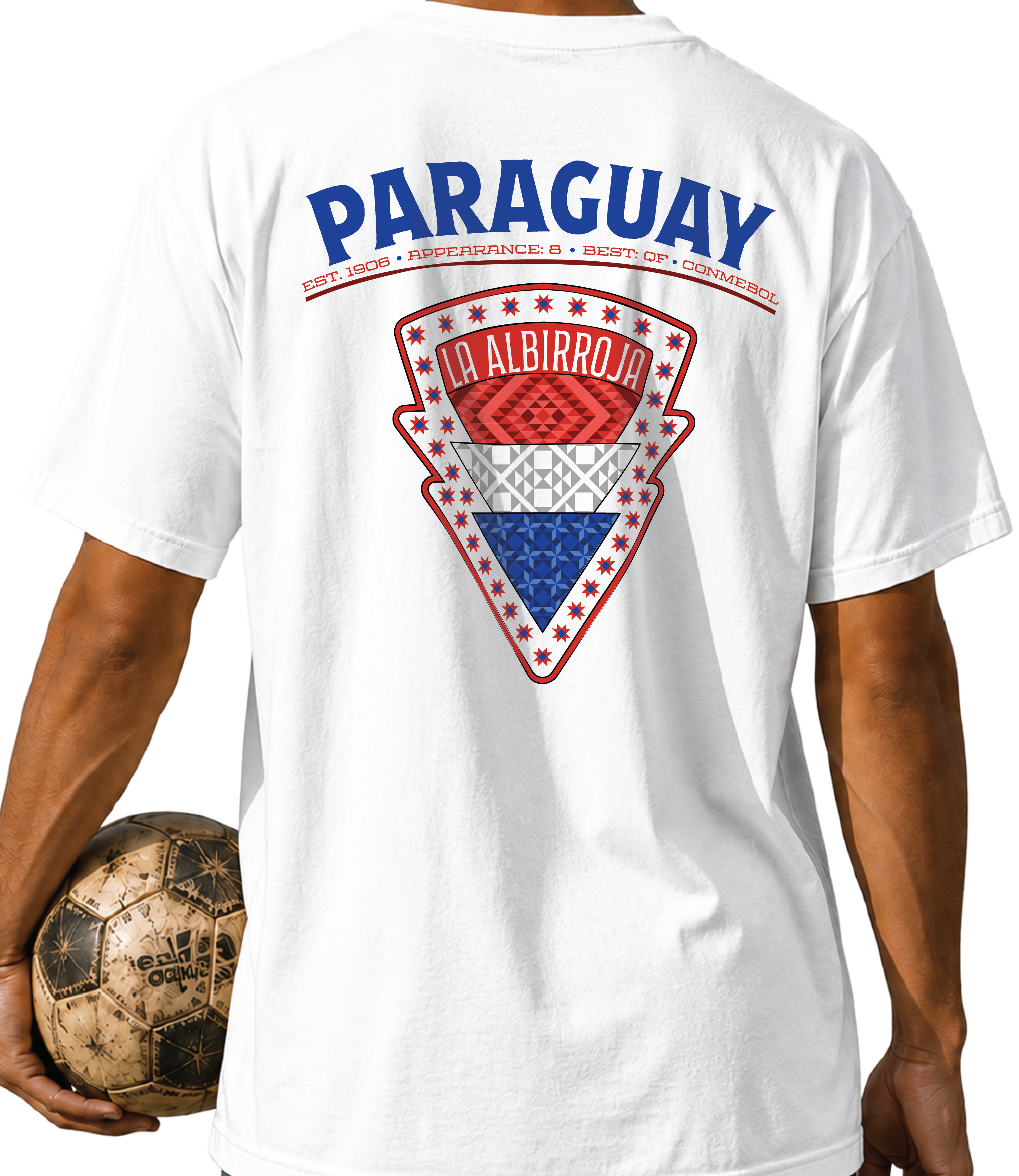 Back - Paraguay - La Albroja Graphic T-Shirt