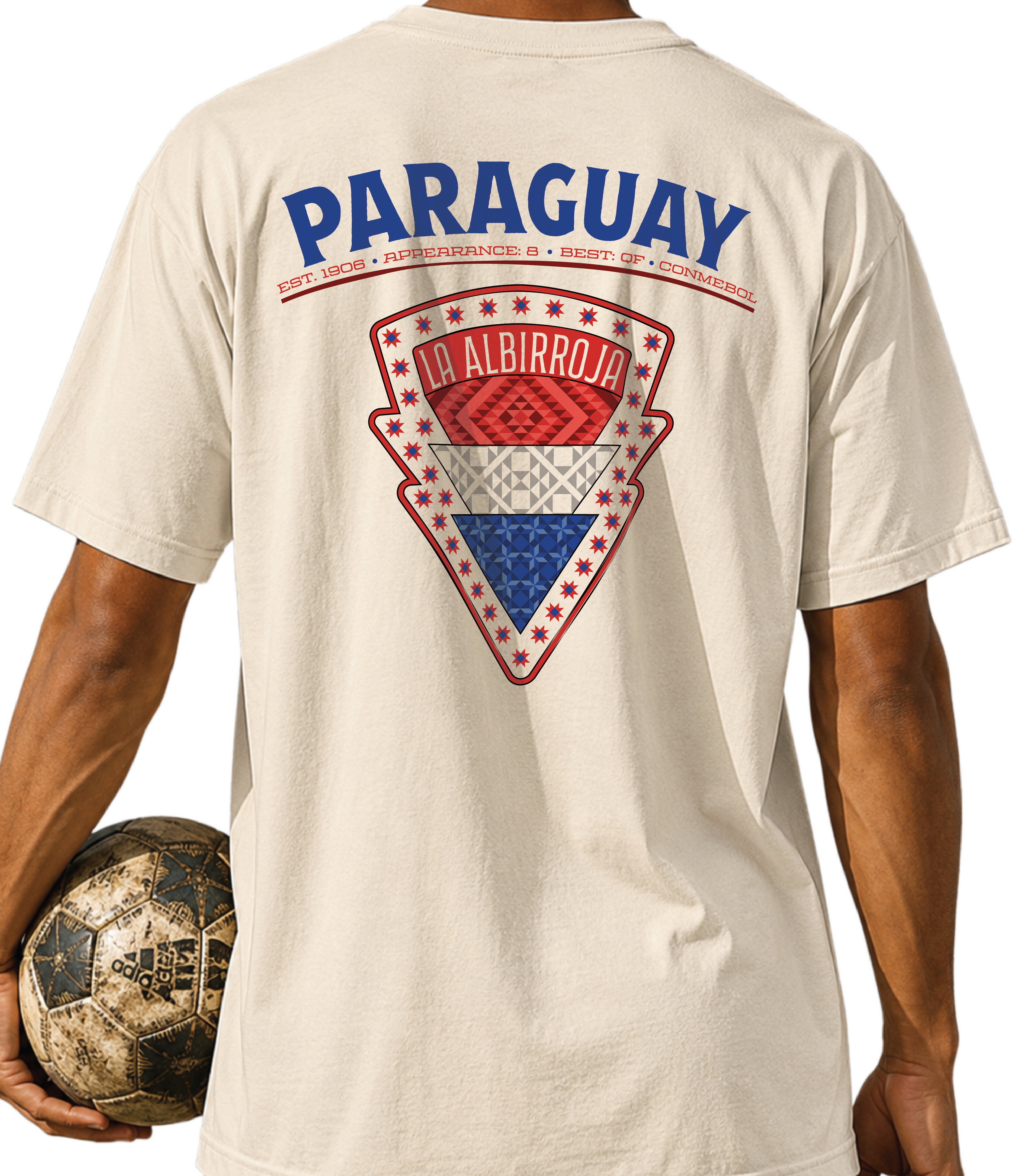 Back - Paraguay - La Albroja Graphic T-Shirt