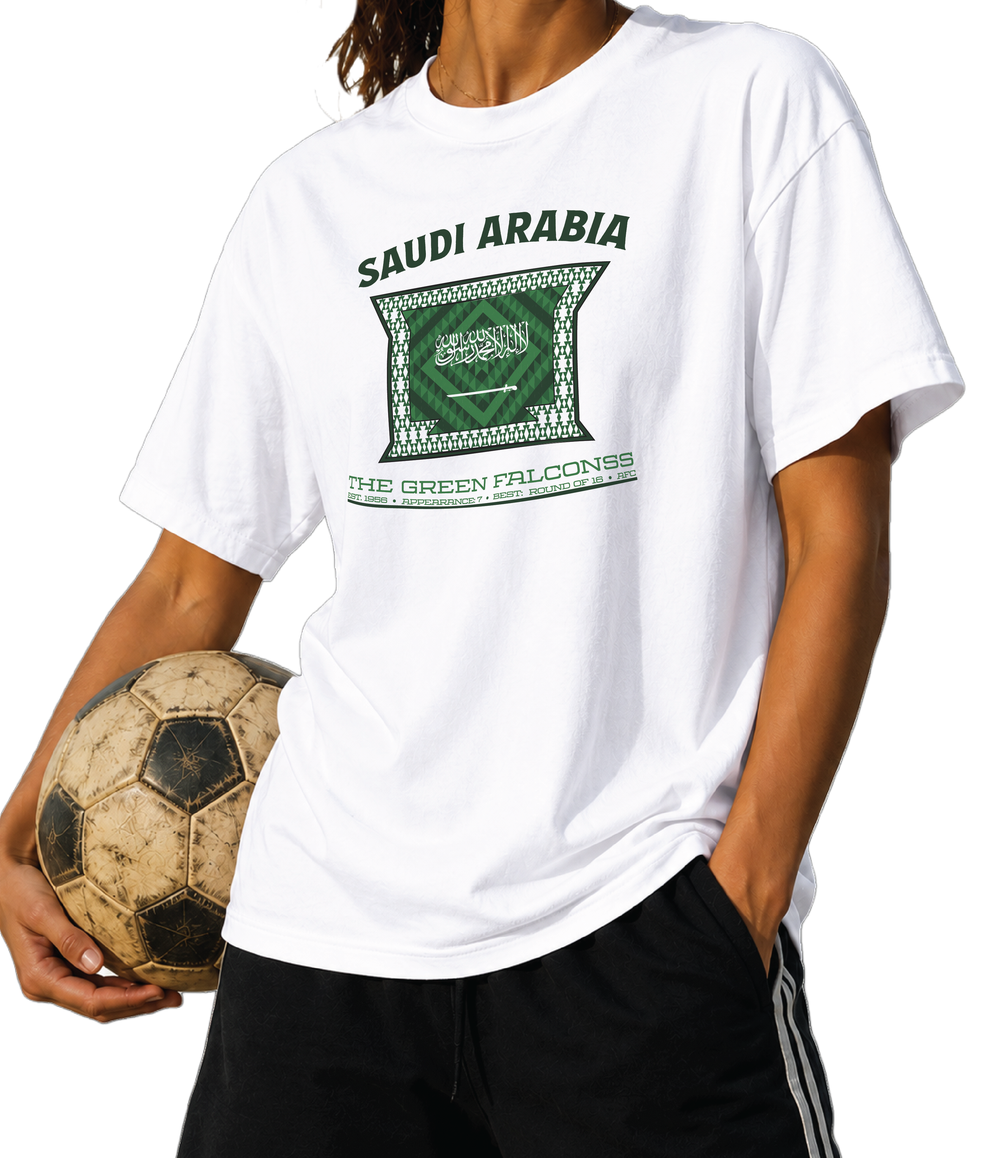 Saudi Arabia - The Green Falcons Tee