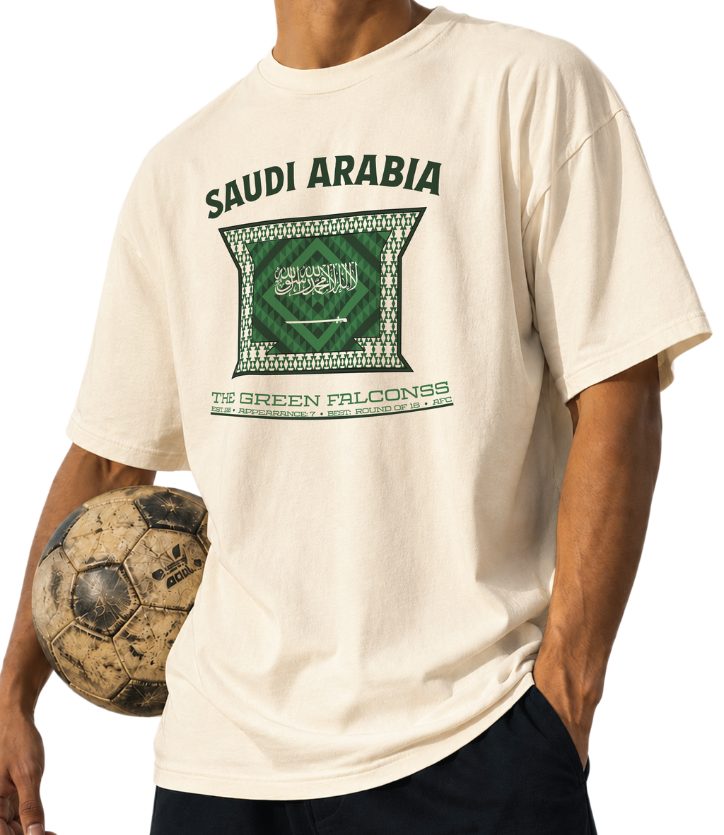Saudi Arabia - The Green Falcons Tee