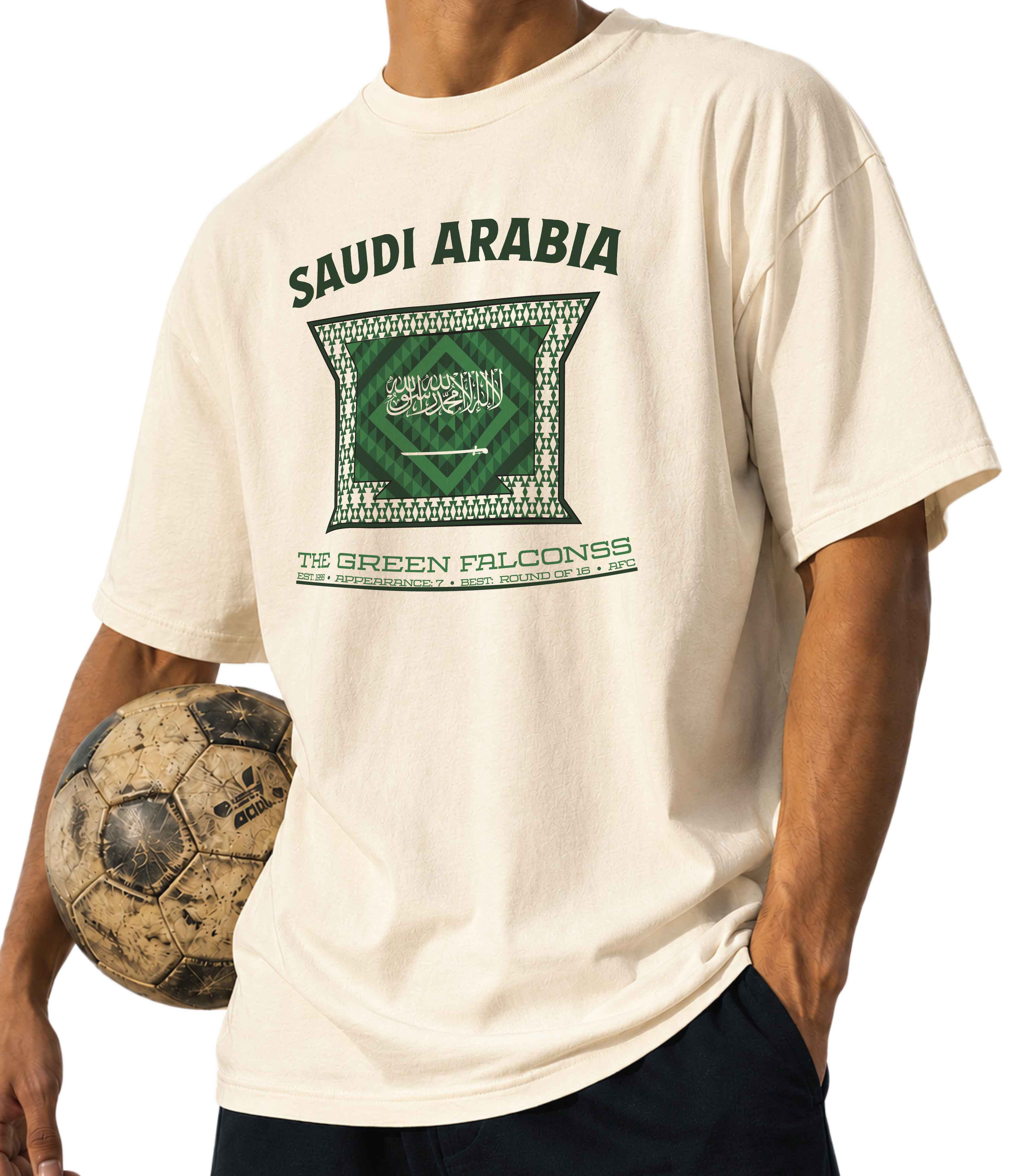 Saudi Arabia - The Green Falcons Tee