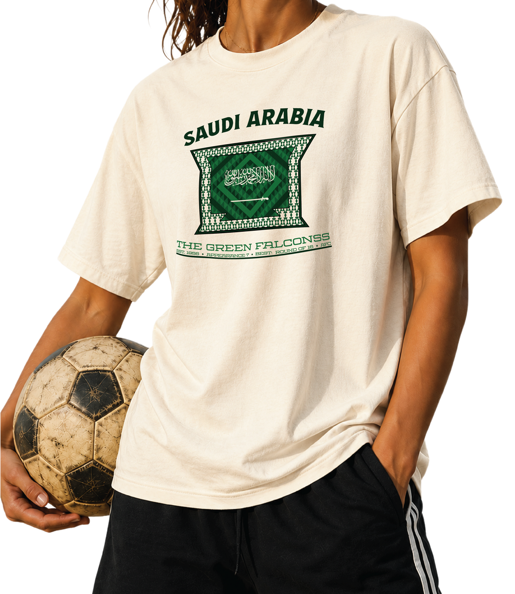 Saudi Arabia - The Green Falcons Tee