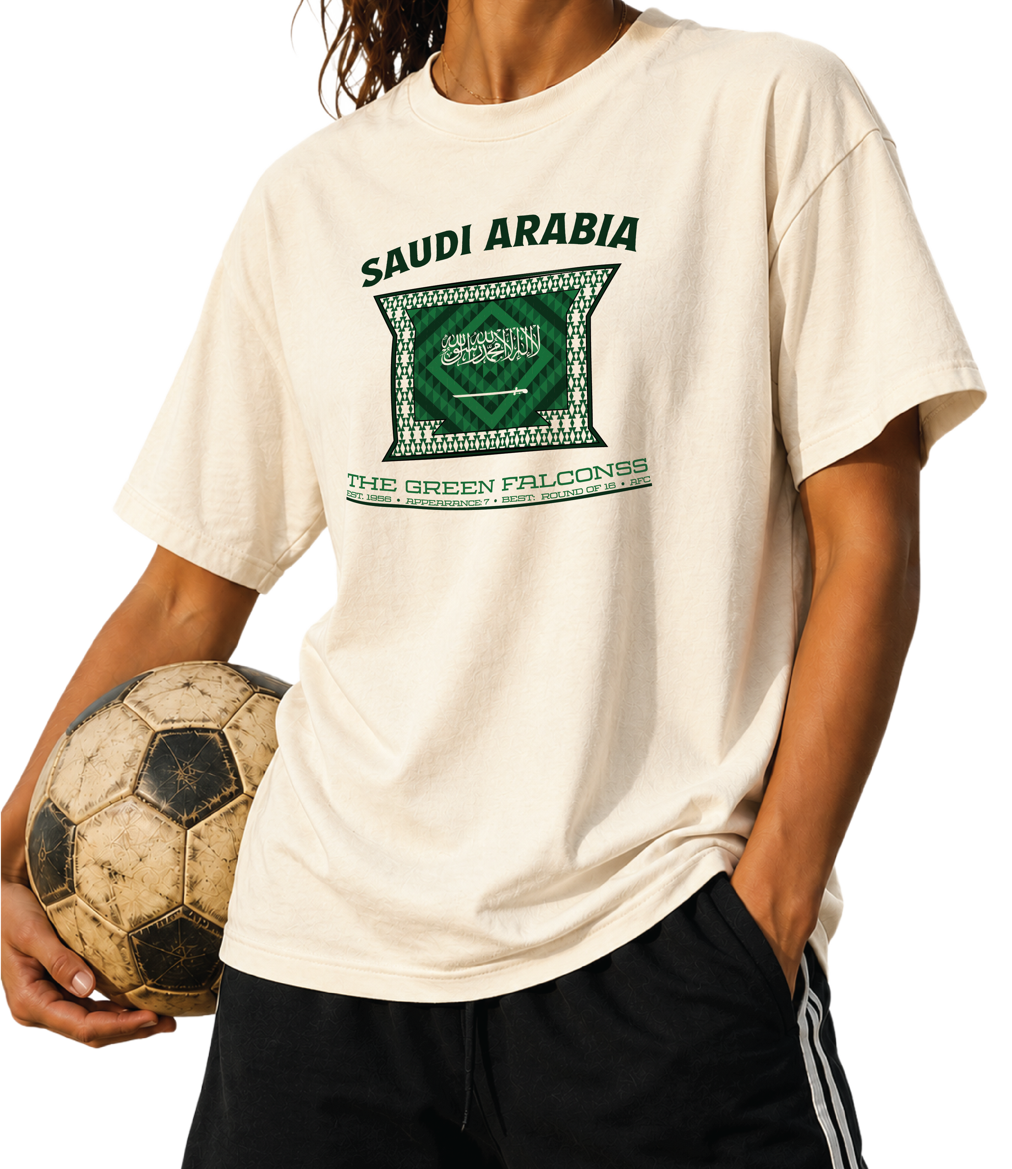 Saudi Arabia - The Green Falcons Tee