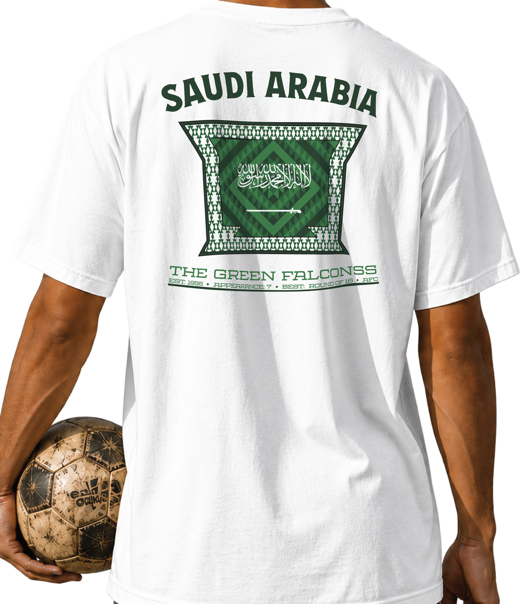 Saudi Arabia - The Green Falcons Tee