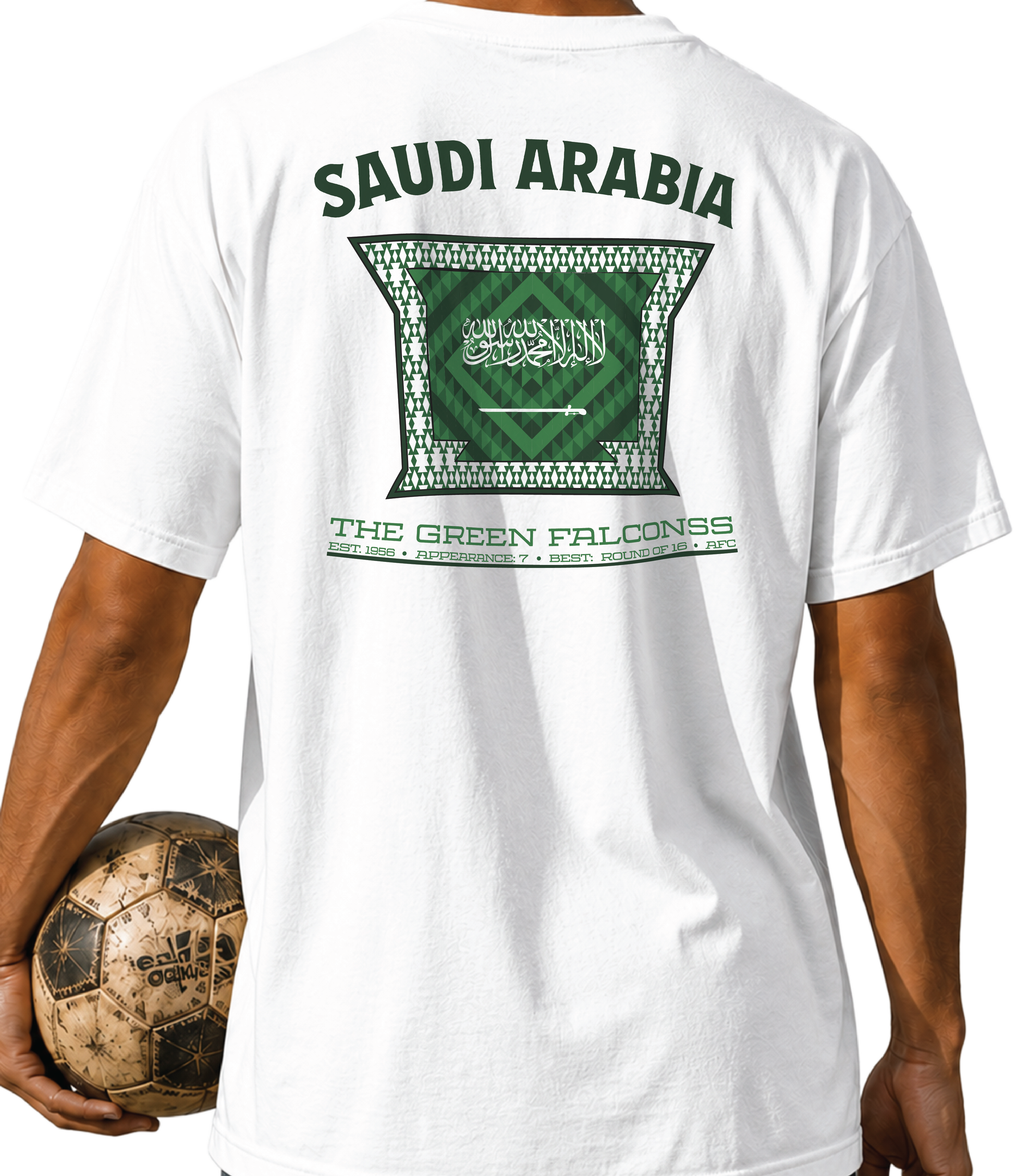 Saudi Arabia - The Green Falcons Tee