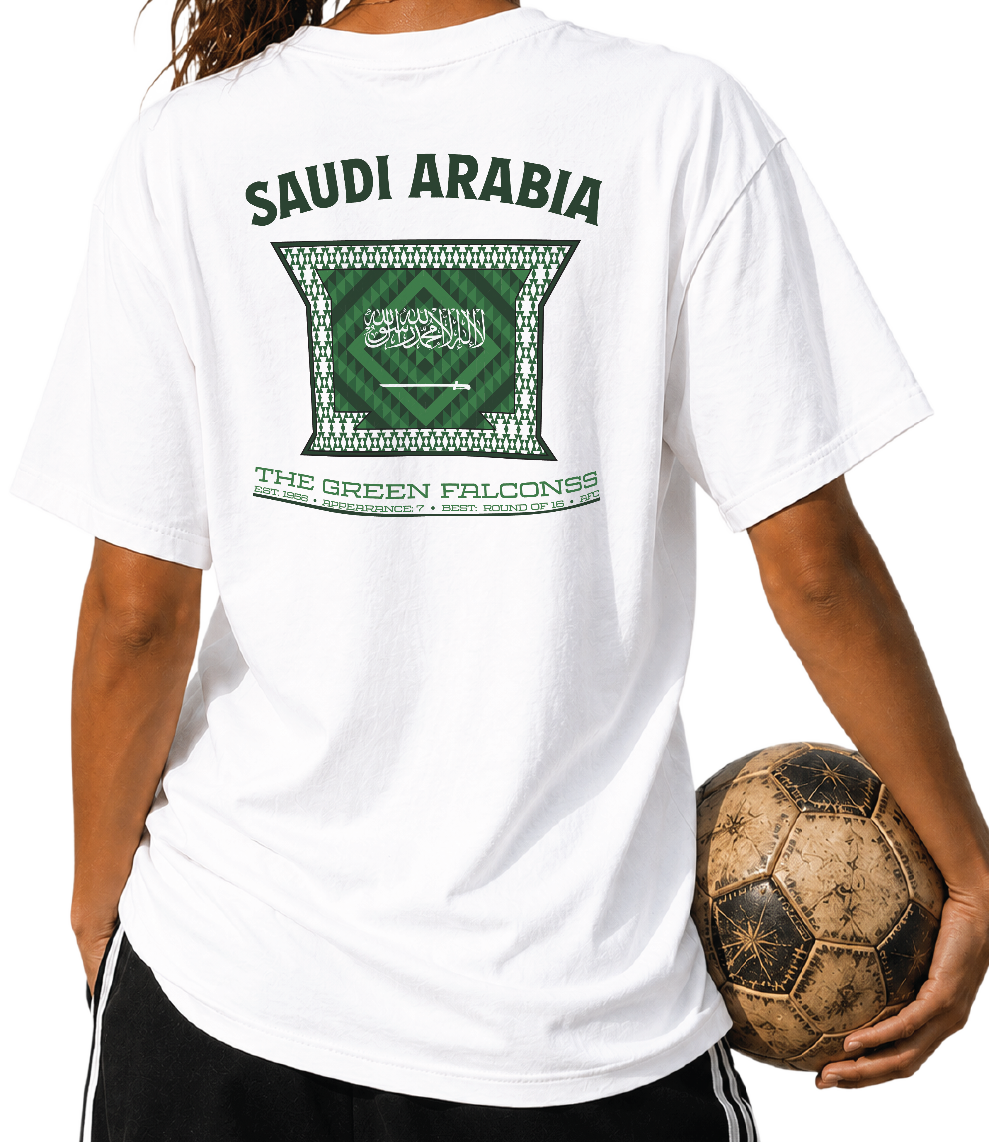 Saudi Arabia - The Green Falcons Tee