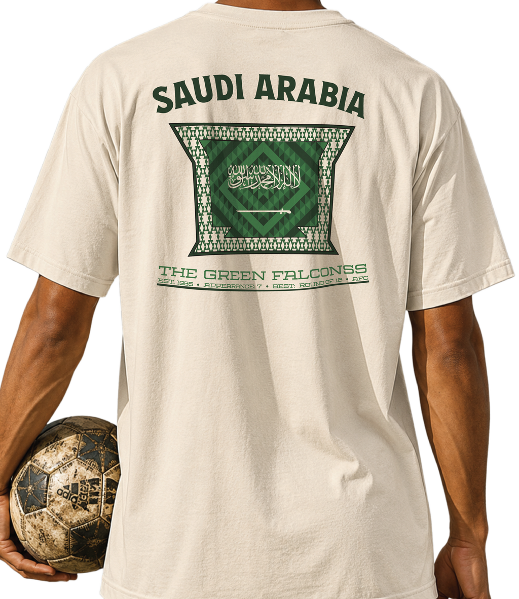 Saudi Arabia - The Green Falcons Tee
