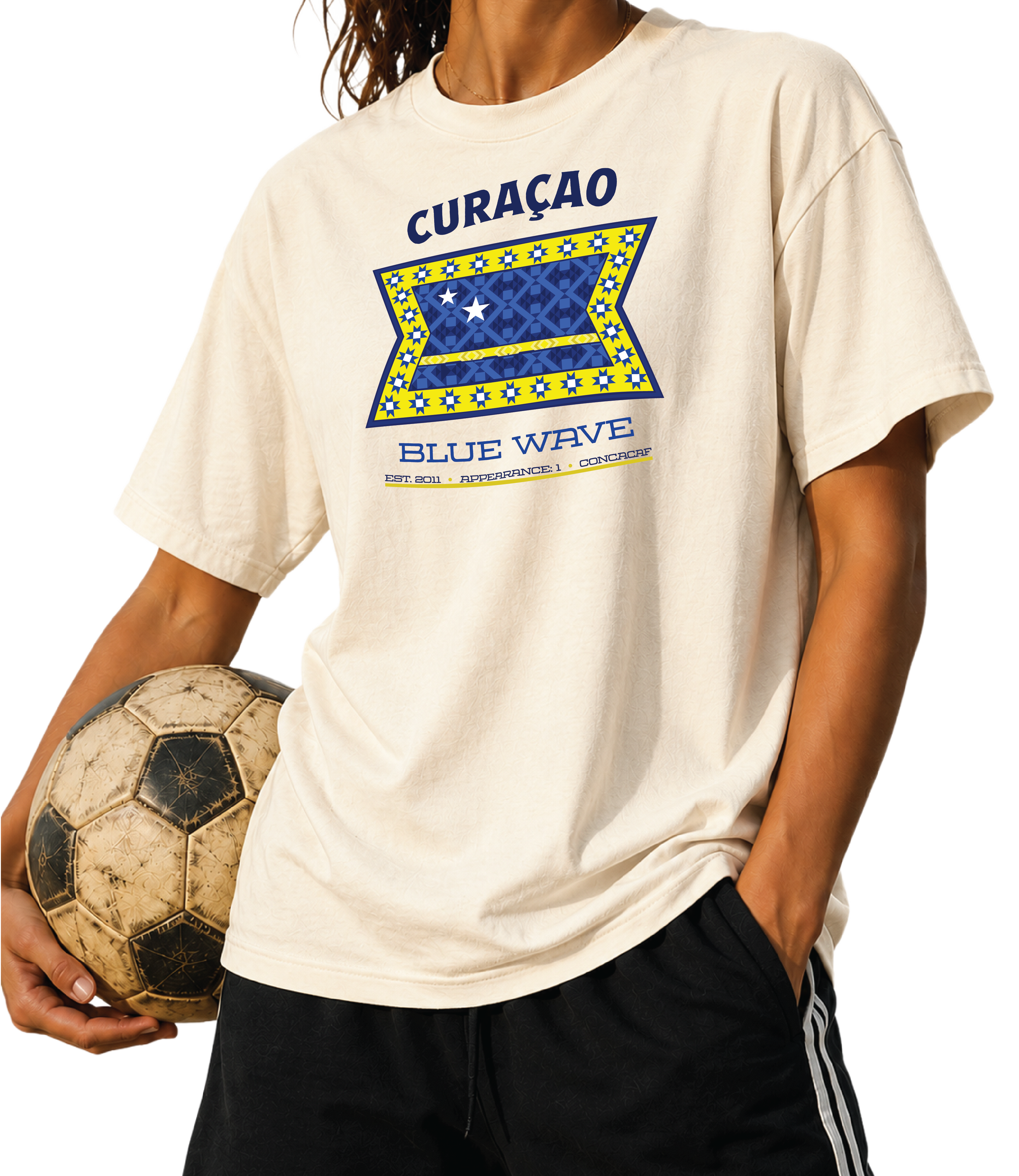 CURAÇAO - Blue Wave Tee