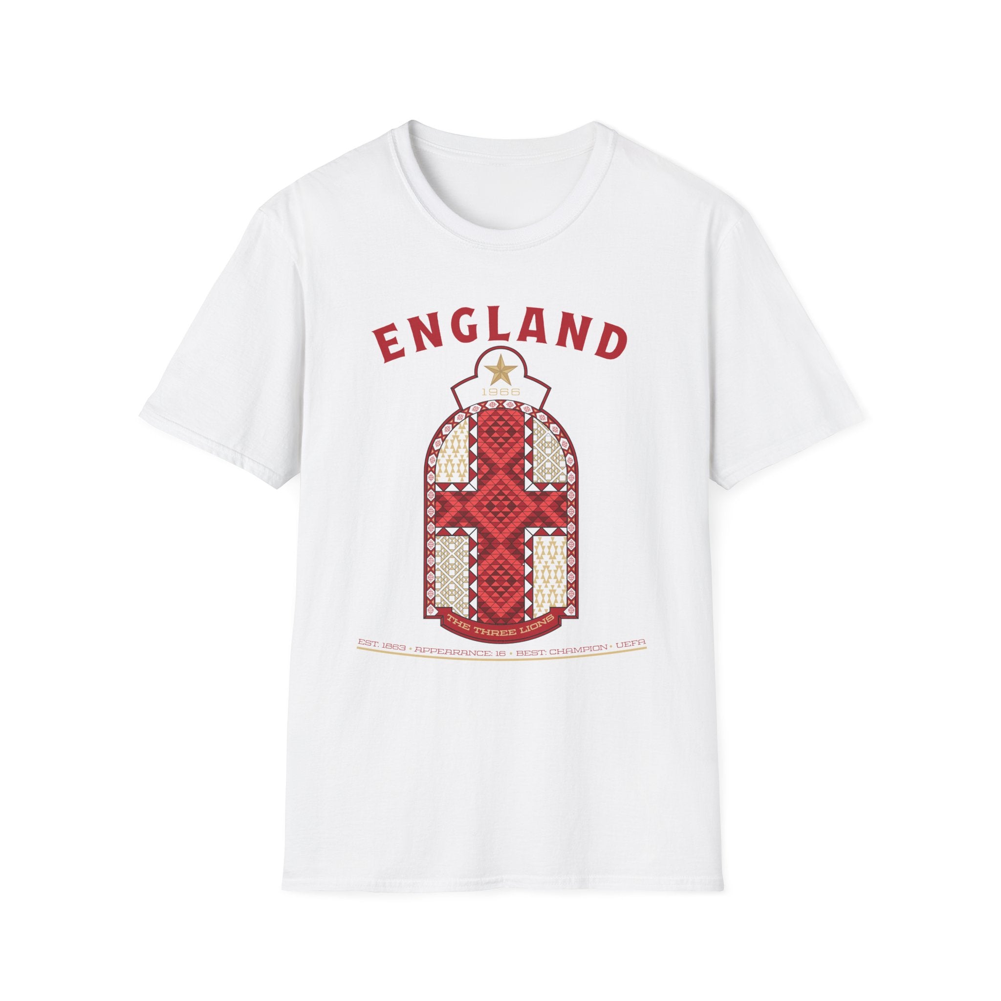 Front - England - The Three Lions Graphic T-Shirt