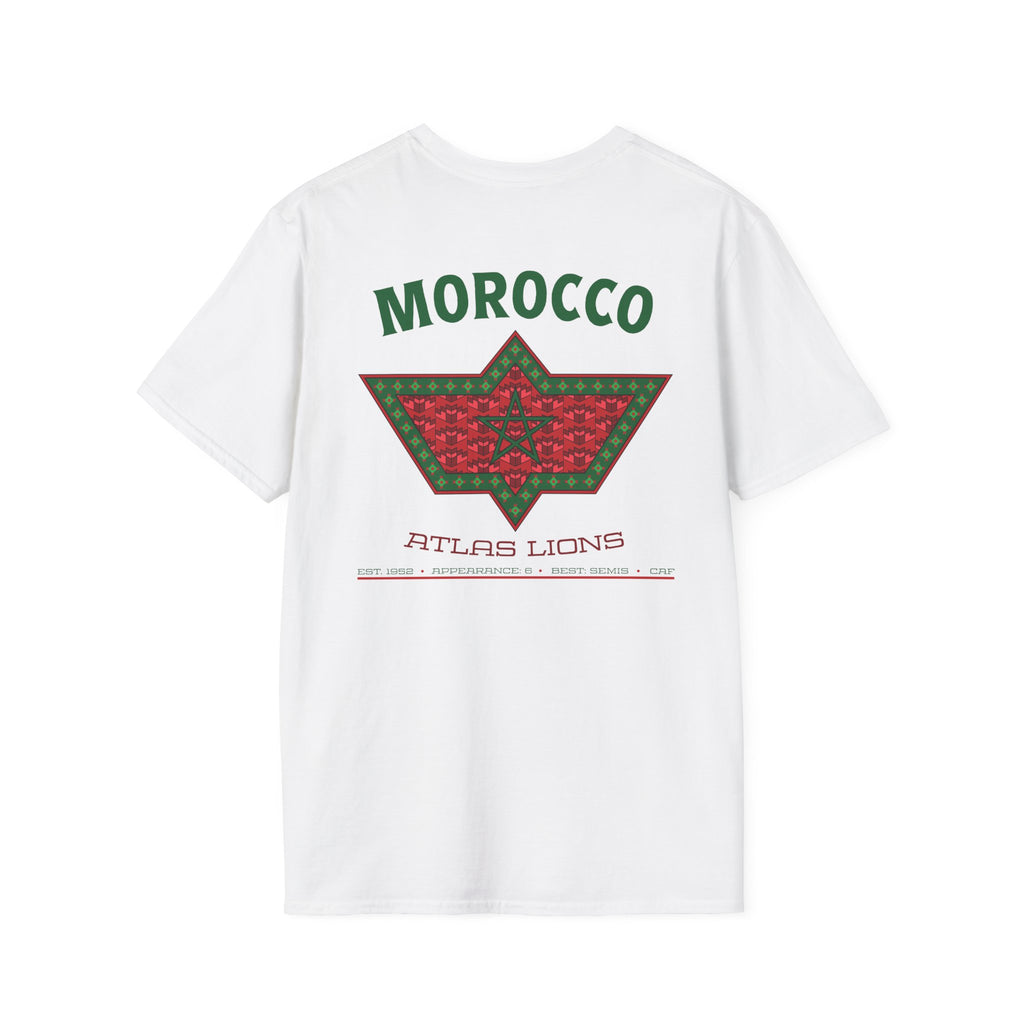 Back - Morocco - Atlas Lions Graphic T-Shirt