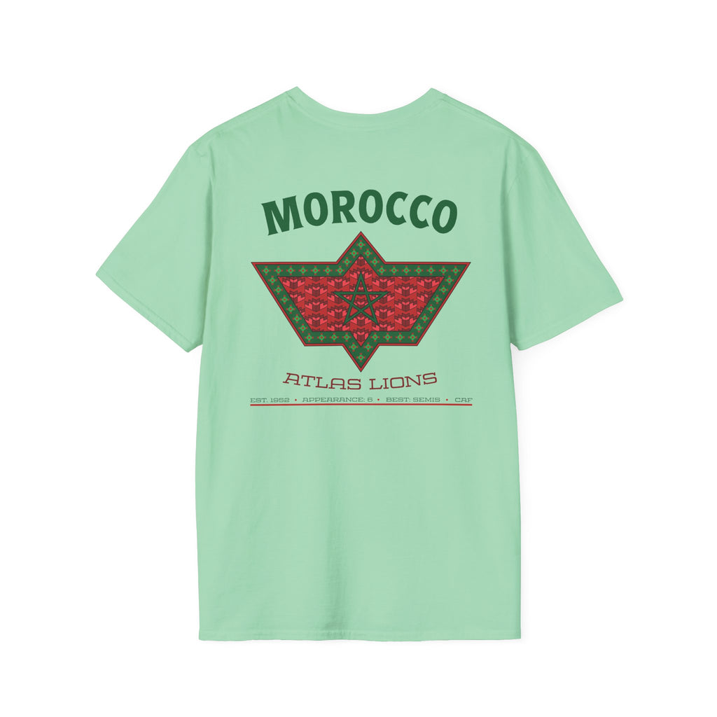 Back - Morocco - Atlas Lions Graphic T-Shirt