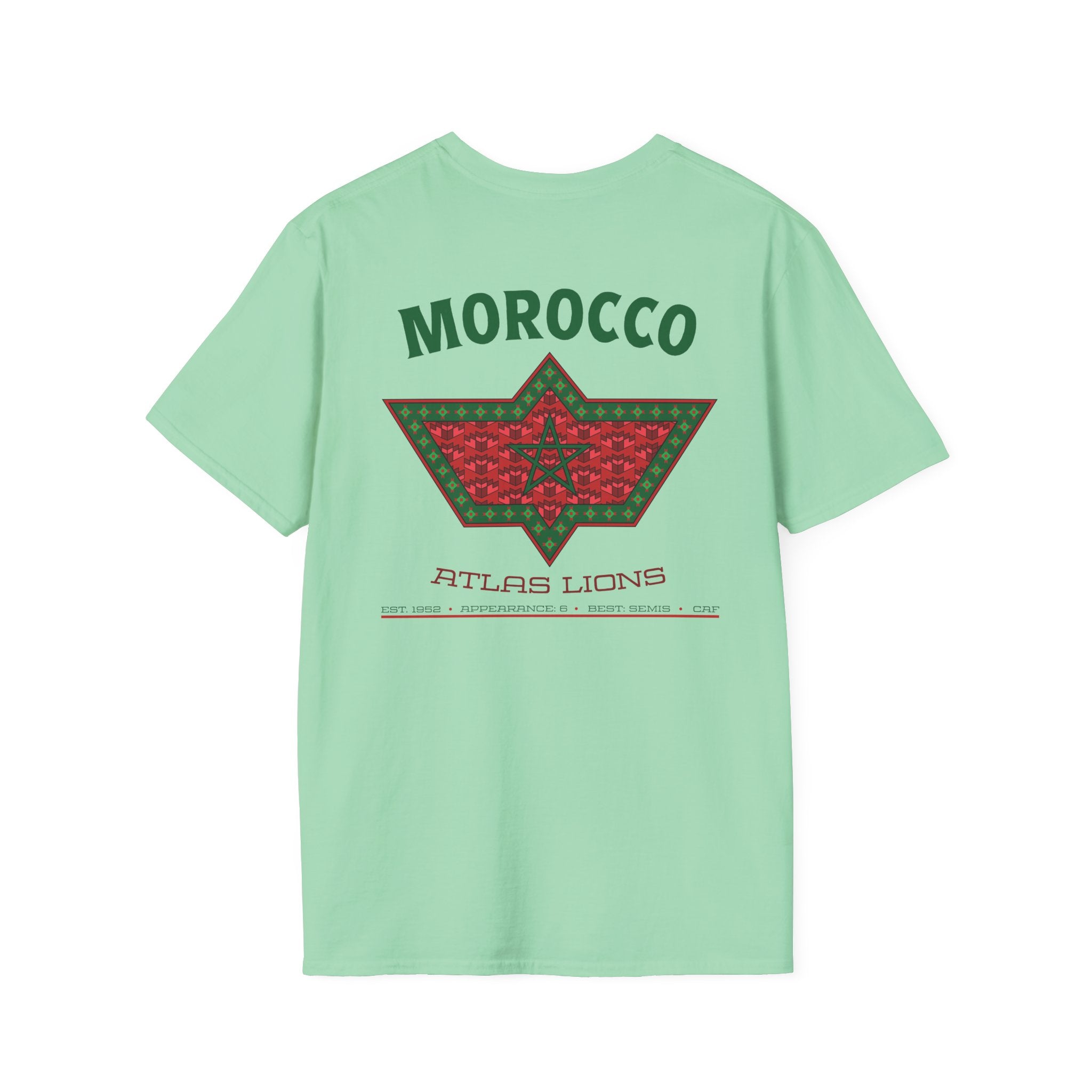 Back - Morocco - Atlas Lions Graphic T-Shirt