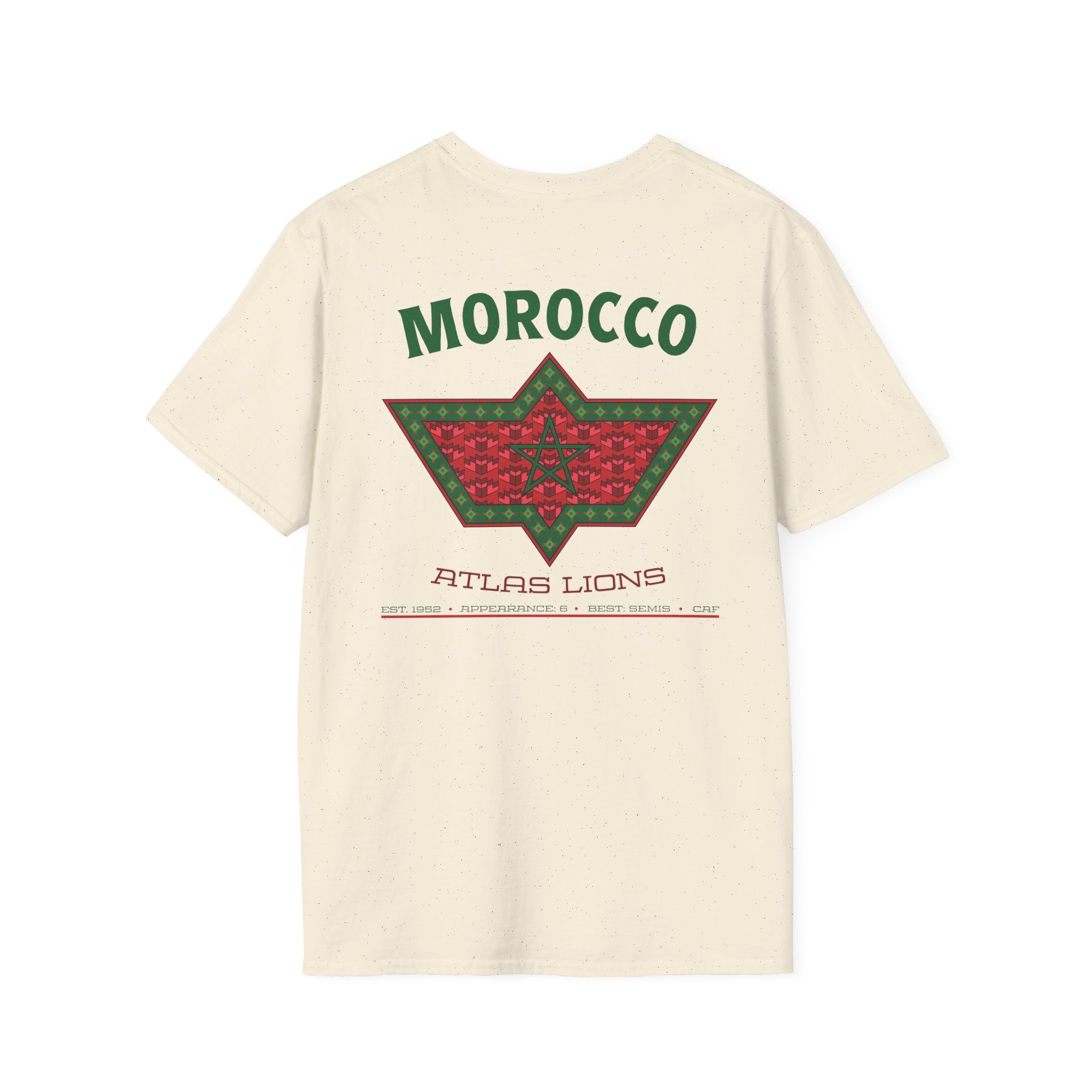 Back - Morocco - Atlas Lions Graphic T-Shirt