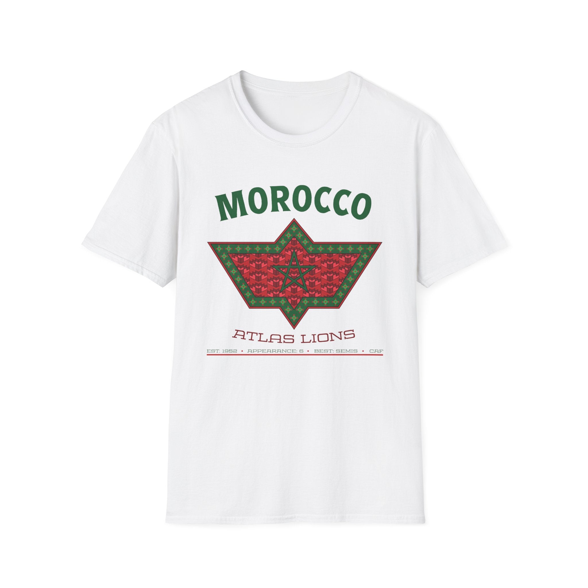 Front - Morocco - Atlas Lions Graphic T-Shirt