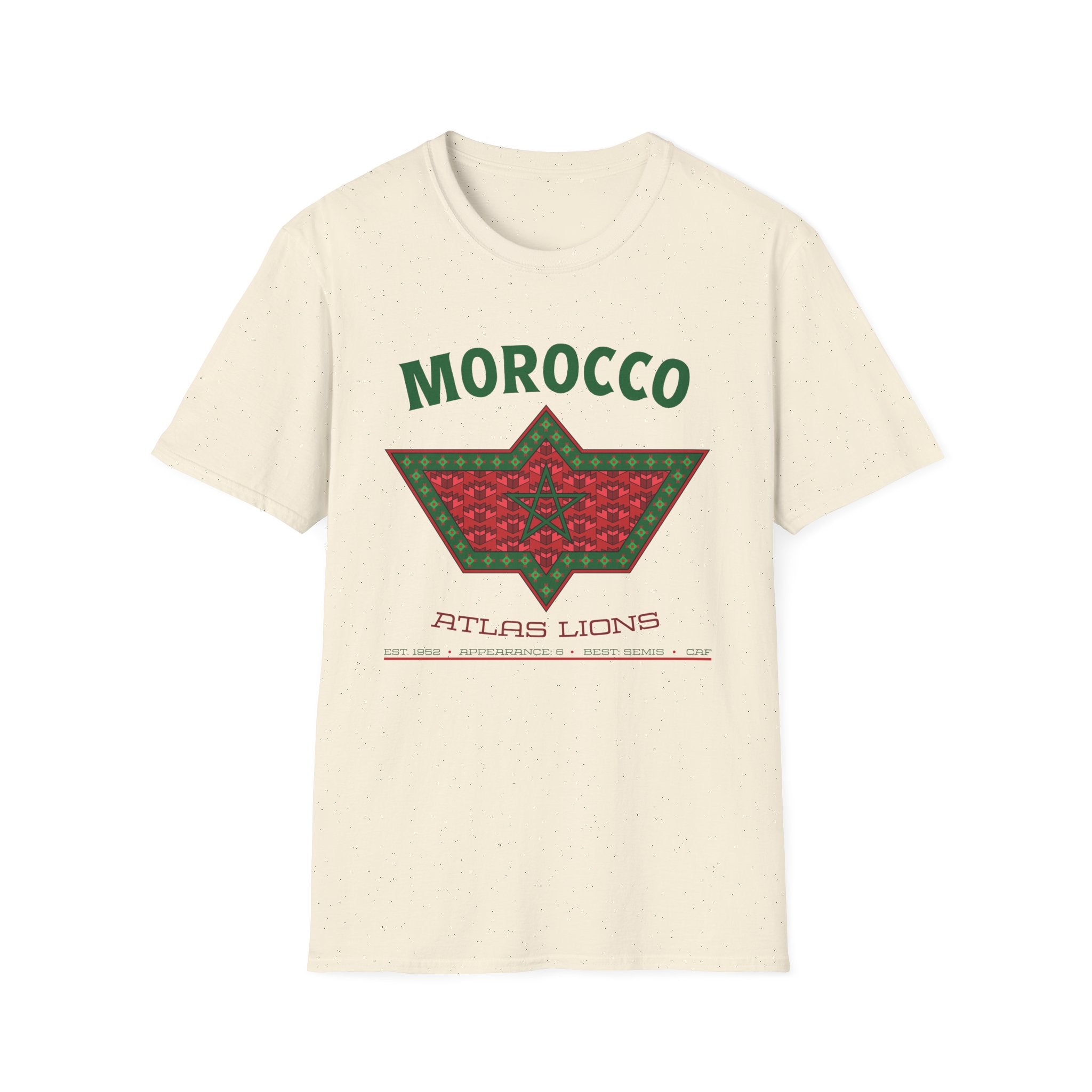 Front - Morocco - Atlas Lions Graphic T-Shirt